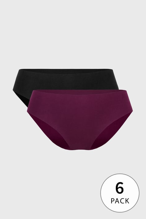 Hunkemöller 6PACK Brazil σλιπ Beet βαμβακερό - Pepit.gr