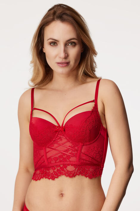 Hunkemöller Σουτιέν Claire Red ενισχυμένο - Pepit.gr