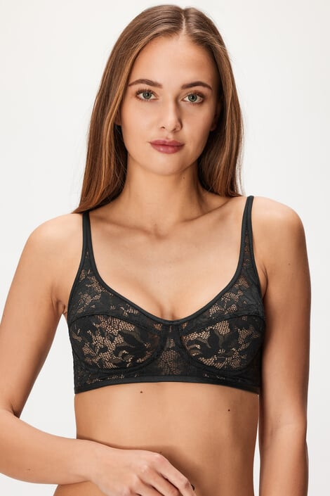 Hunkemöller Σουτιέν Elle Black Bralette - Pepit.gr