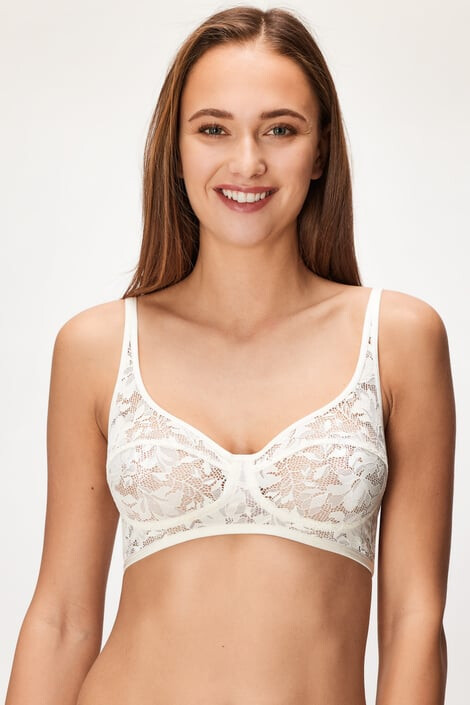 Hunkemöller Σουτιέν Elle Ecru Bralette - Pepit.gr