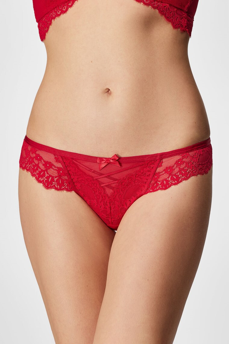 Hunkemöller Στρινγκ Claire Red - Pepit.gr