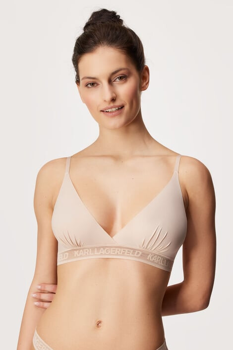 Karl Lagerfeld Σουτιέν Bralette μπεζ - Pepit.gr