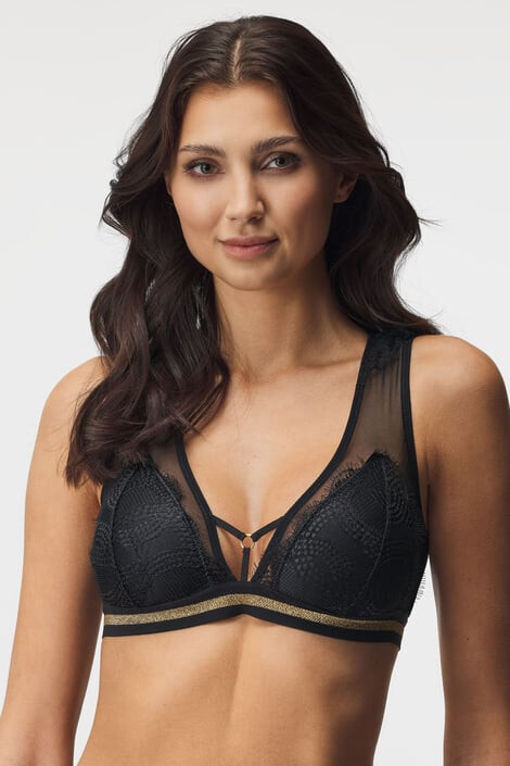 Luna Splendida Σουτιέν Cherry Gold Stripe Bralette ενισχυμένο - Pepit.gr