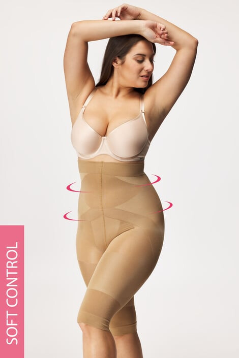 MONA QUEEN Σλιπ σμίλευσης PLUS SIZE Smoothwear με ποδαράκι - Pepit.gr