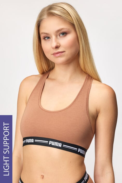 PUMA Αθλητικό σουτιέν Racer Back Caramel - Pepit.gr