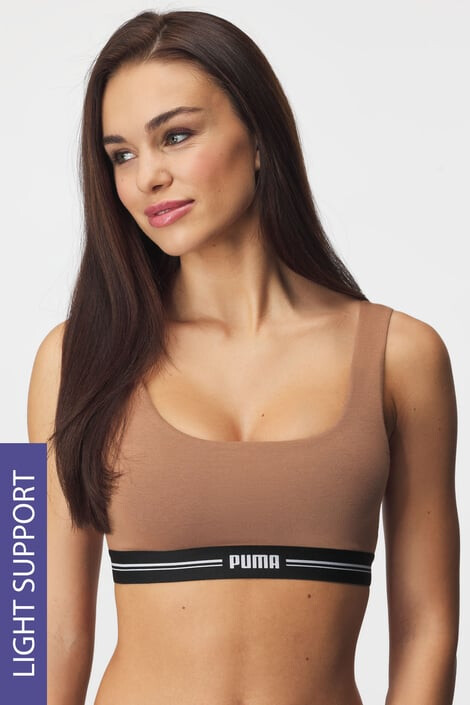 PUMA Αθλητικό σουτιέν Scoop Caramel - Pepit.gr