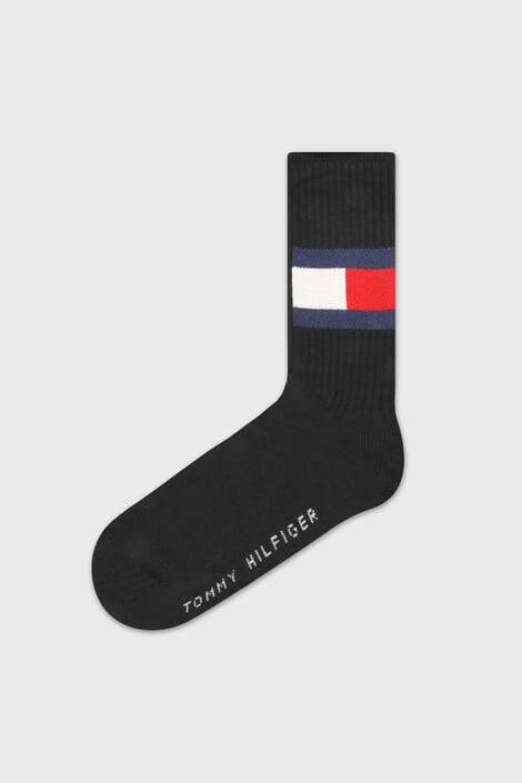 Tommy Hilfiger Ψηλές μπλε κάλτσες Flag - Pepit.gr