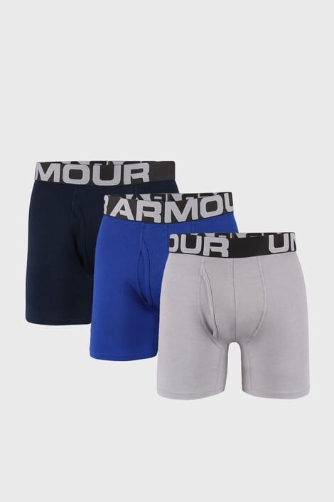 Under Armour 3 PACK μποξεράκι Cotton μπλε / γκρι - Pepit.gr