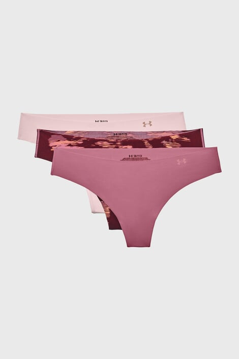 Under Armour 3 PACK σλιπάκια Thong Pink - Pepit.gr