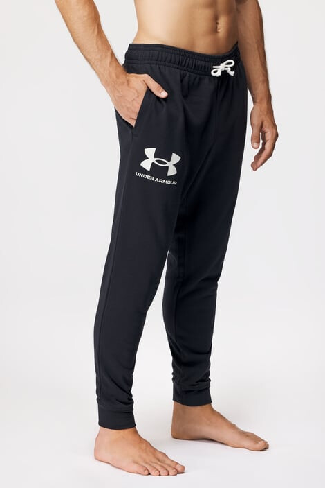 Under Armour Μαύρη φόρμα Rival Terry - Pepit.gr