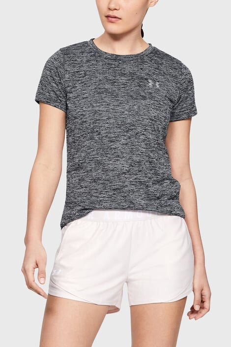 Under Armour Μαύρο αθλητικό μπλουζάκι Twist - Pepit.gr