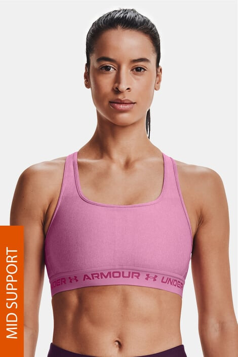 Under Armour Ροζ αθλητικό σουτιέν Crossback Heather - Pepit.gr