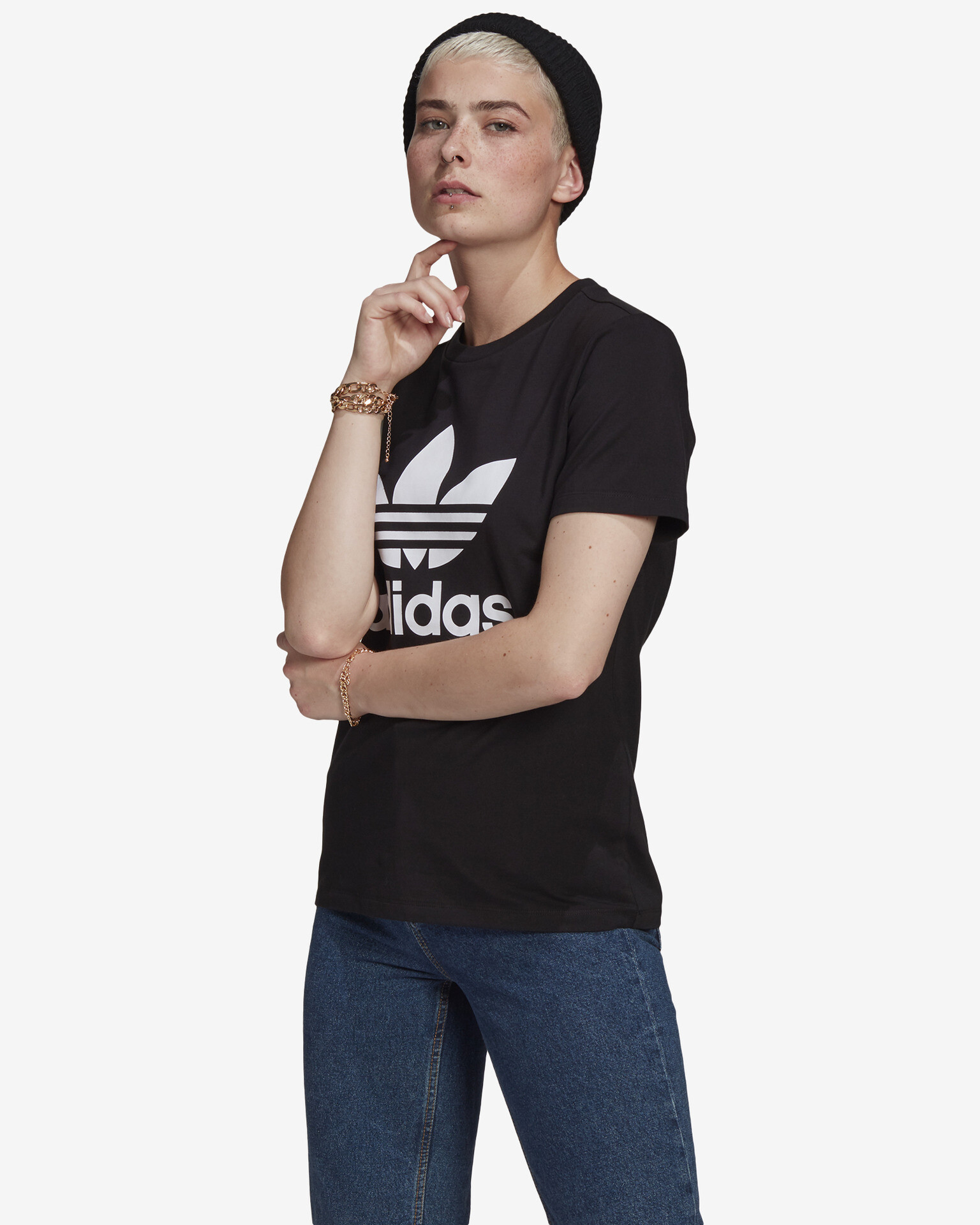 adidas Originals Adicolor Classics Trefoil T-shirt Black - Pepit.gr