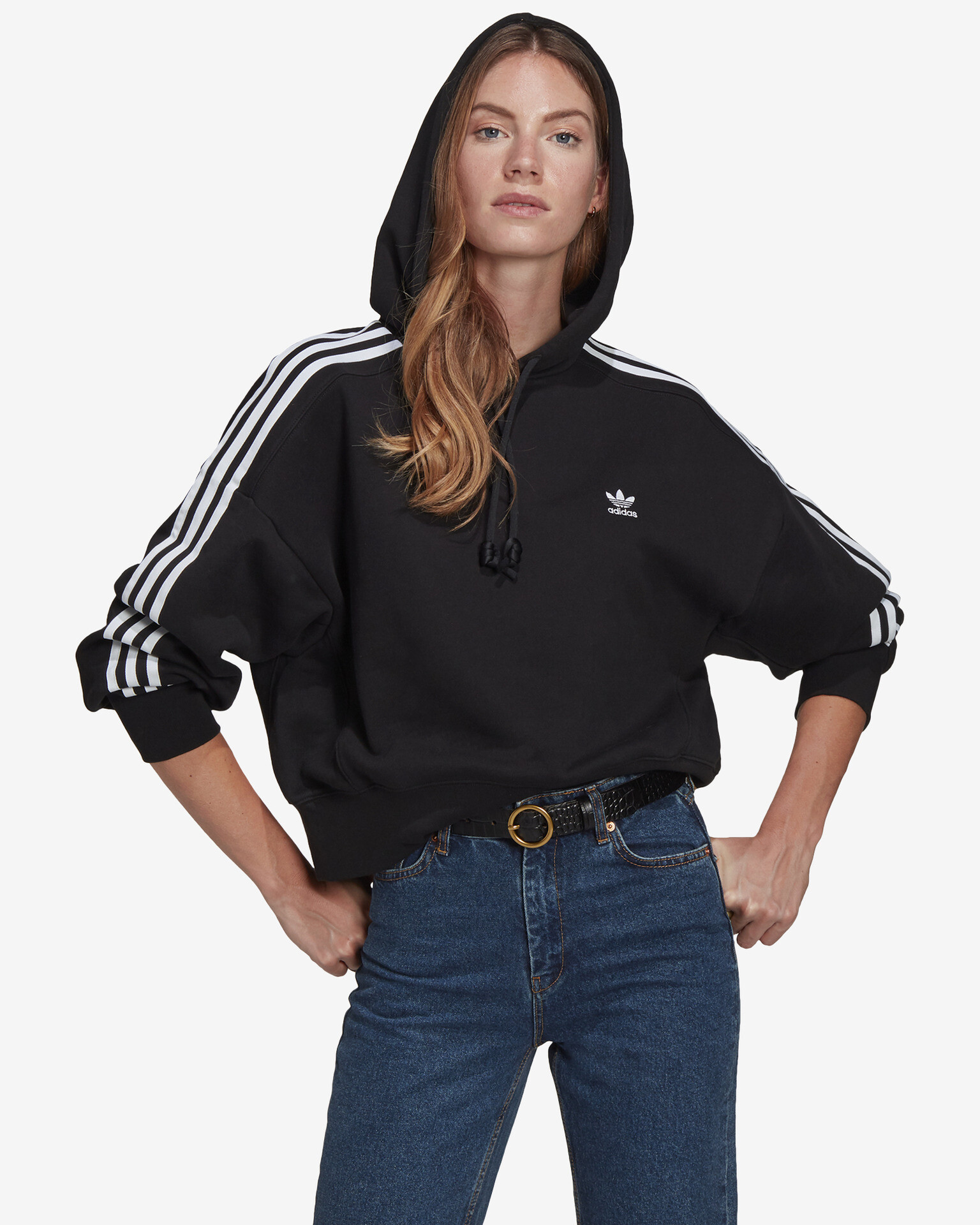 adidas Originals Classics Crop Sweatshirt Black - Pepit.gr