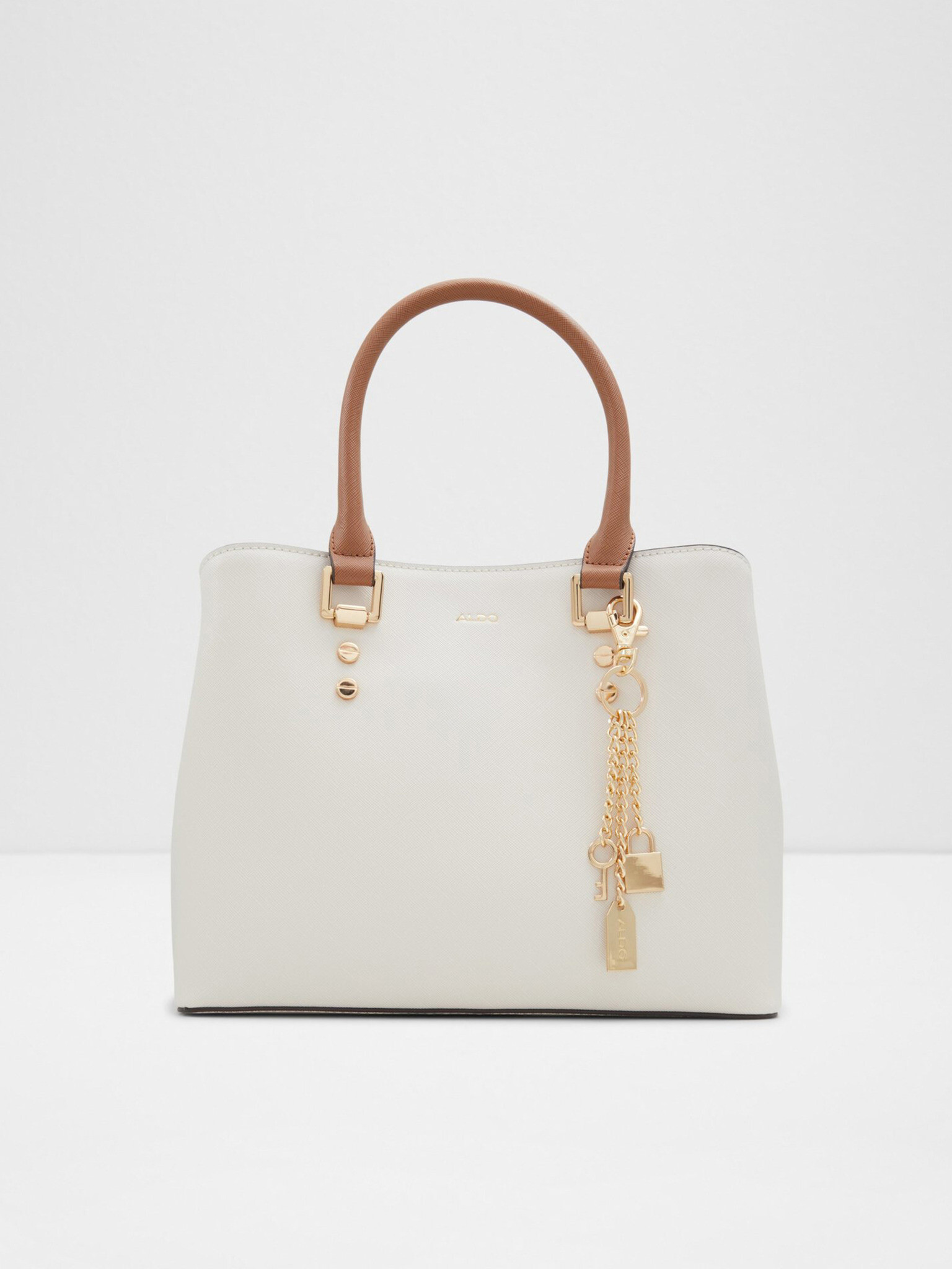 Aldo Legoiri Epi Handbag White - Pepit.gr