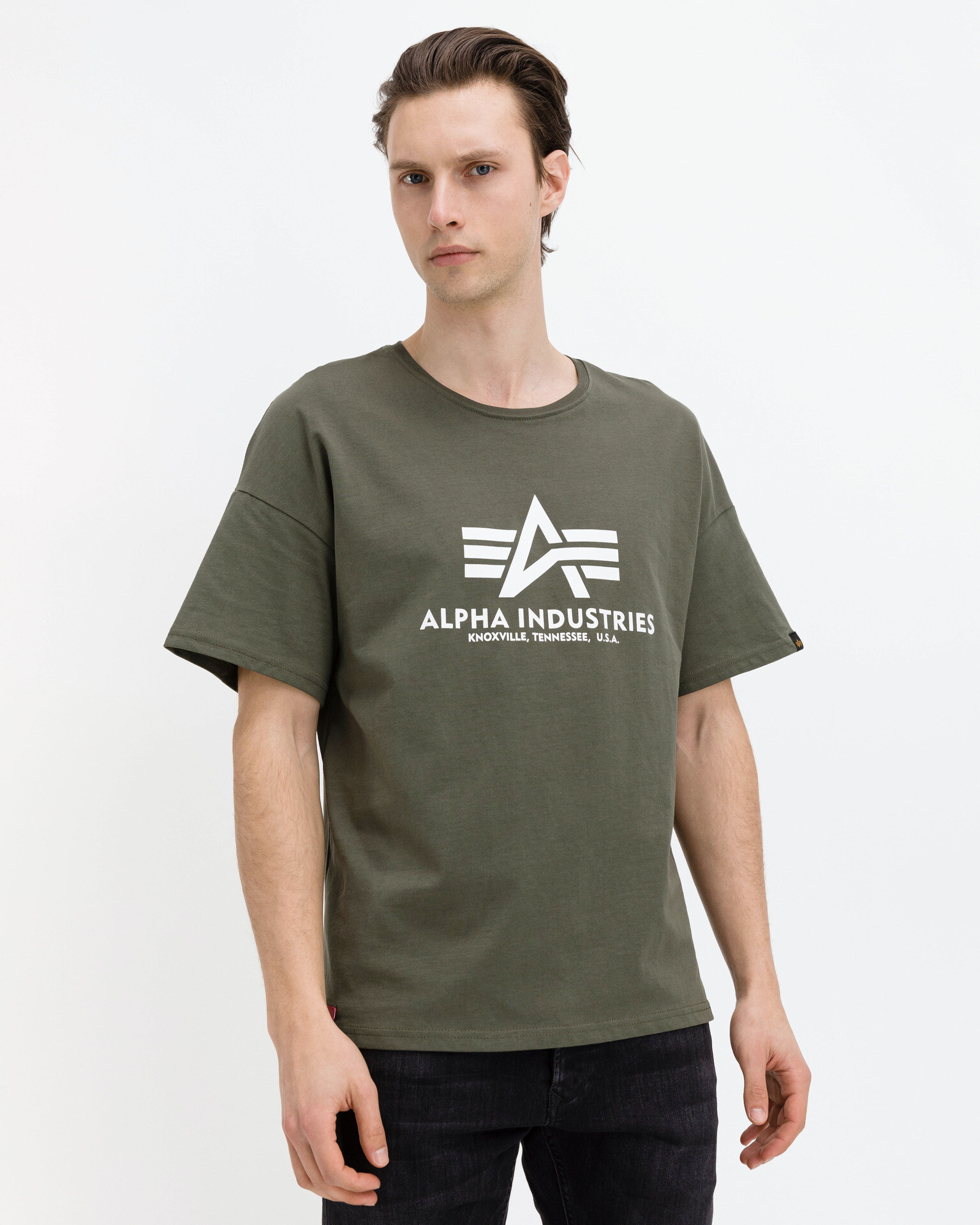 Alpha Industries Basic T-shirt Green - Pepit.gr