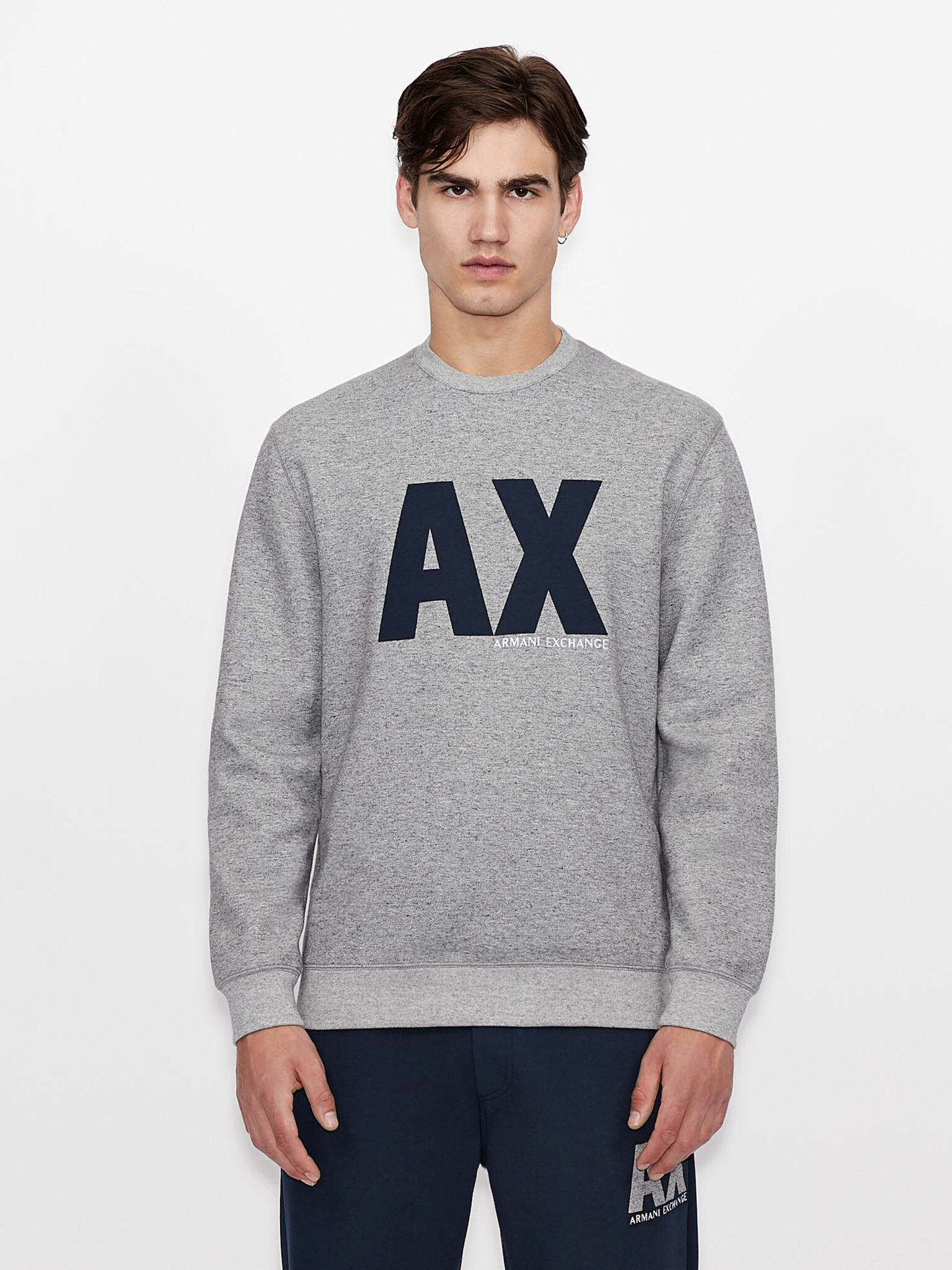 Armani Exchange Sweatshirt Grey - Pepit.gr