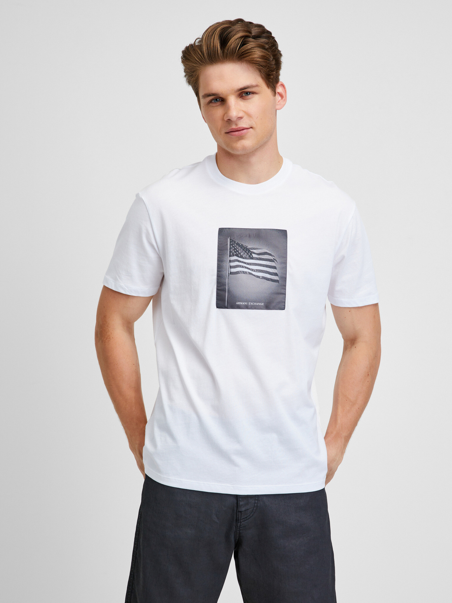 Armani Exchange T-shirt White - Pepit.gr