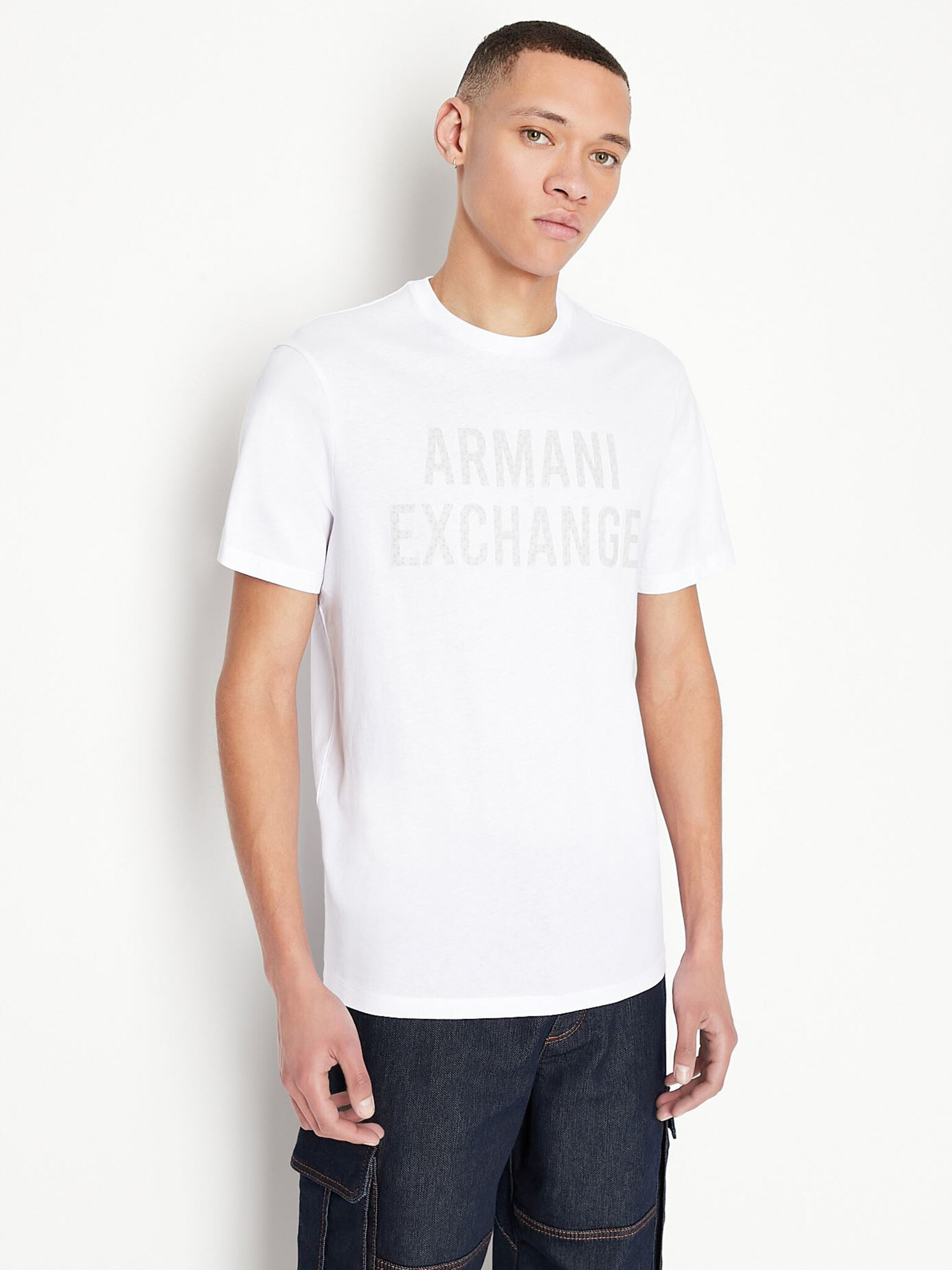 Armani Exchange T-shirt White - Pepit.gr