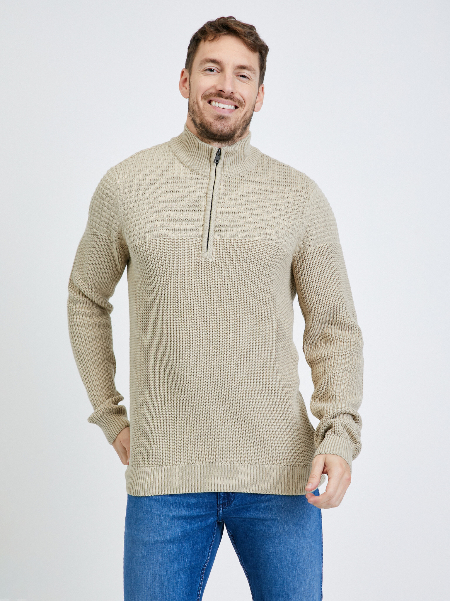 Blend Sweater Beige - Pepit.gr