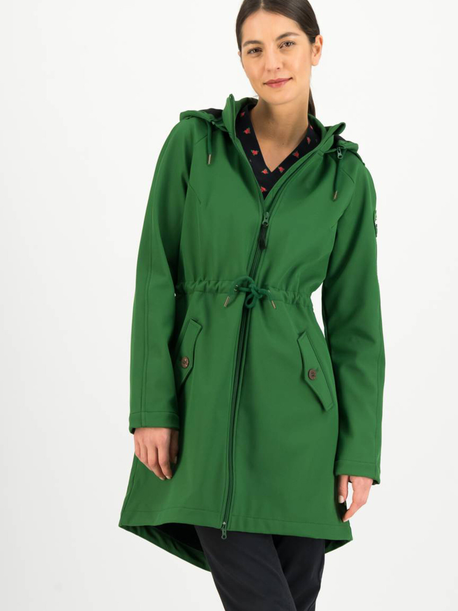 Blutsgeschwister Swallowtail Promenade Parka Green - Pepit.gr