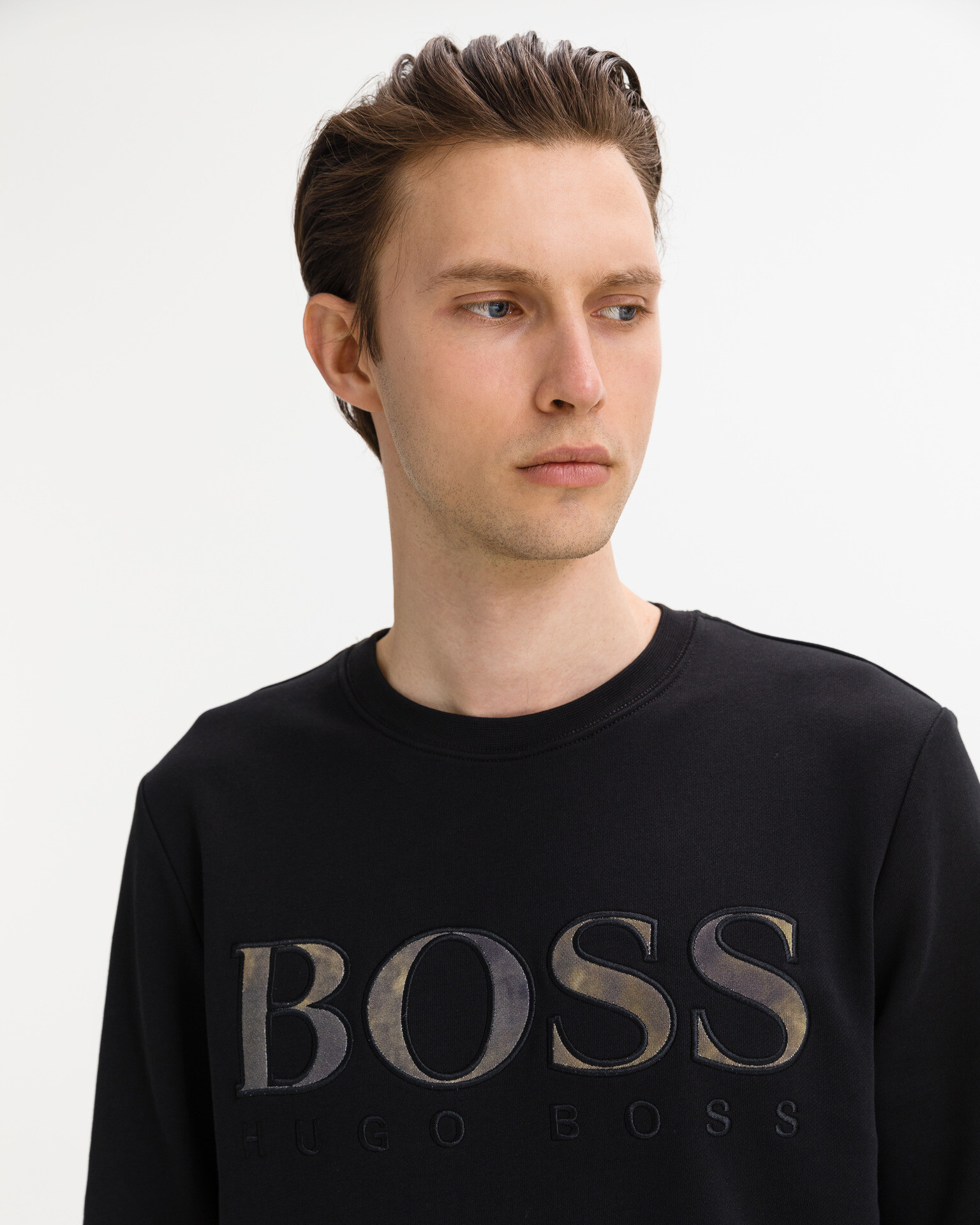 BOSS Sweatshirt Black - Pepit.gr