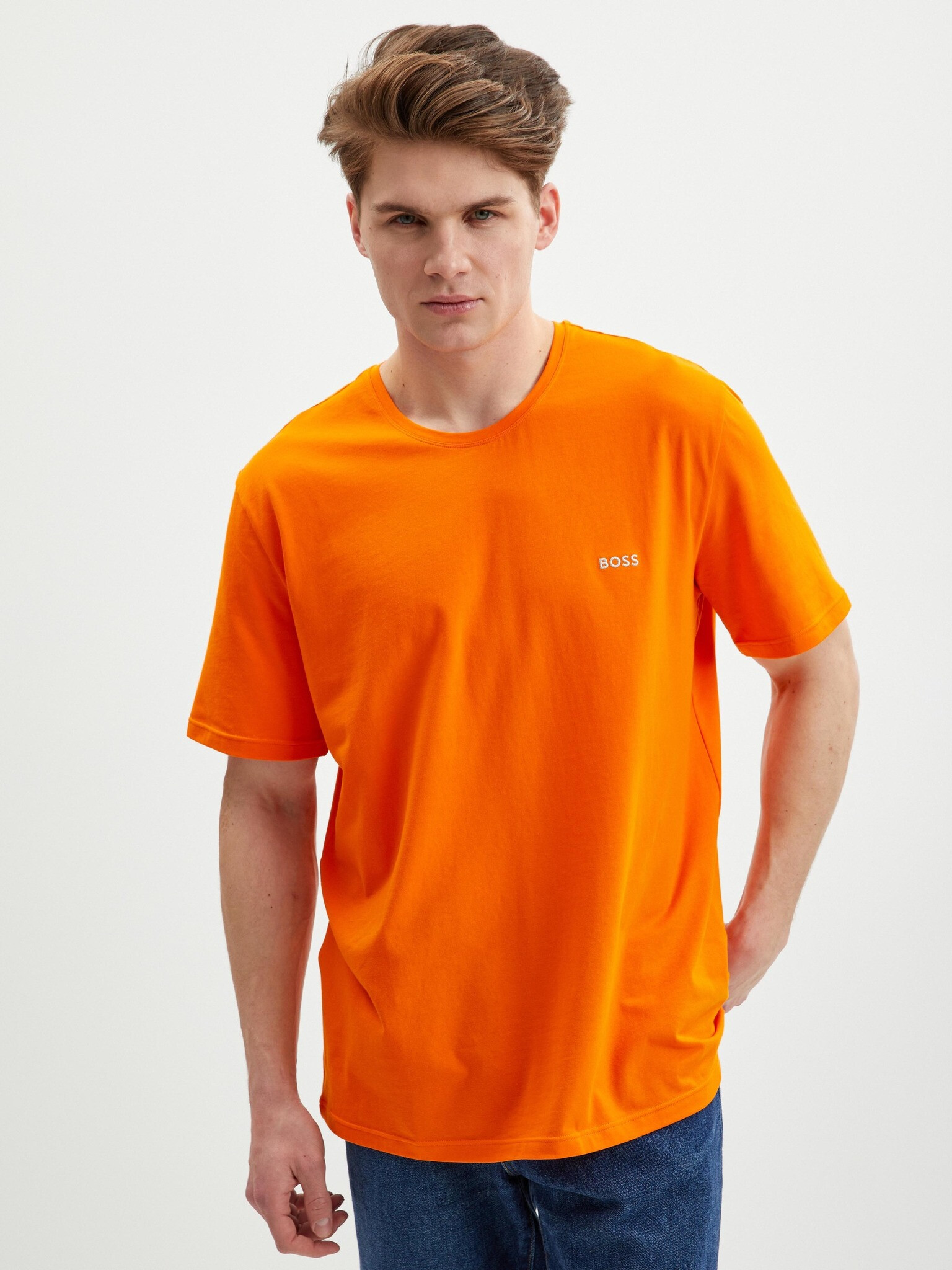 BOSS T-shirt Orange - Pepit.gr