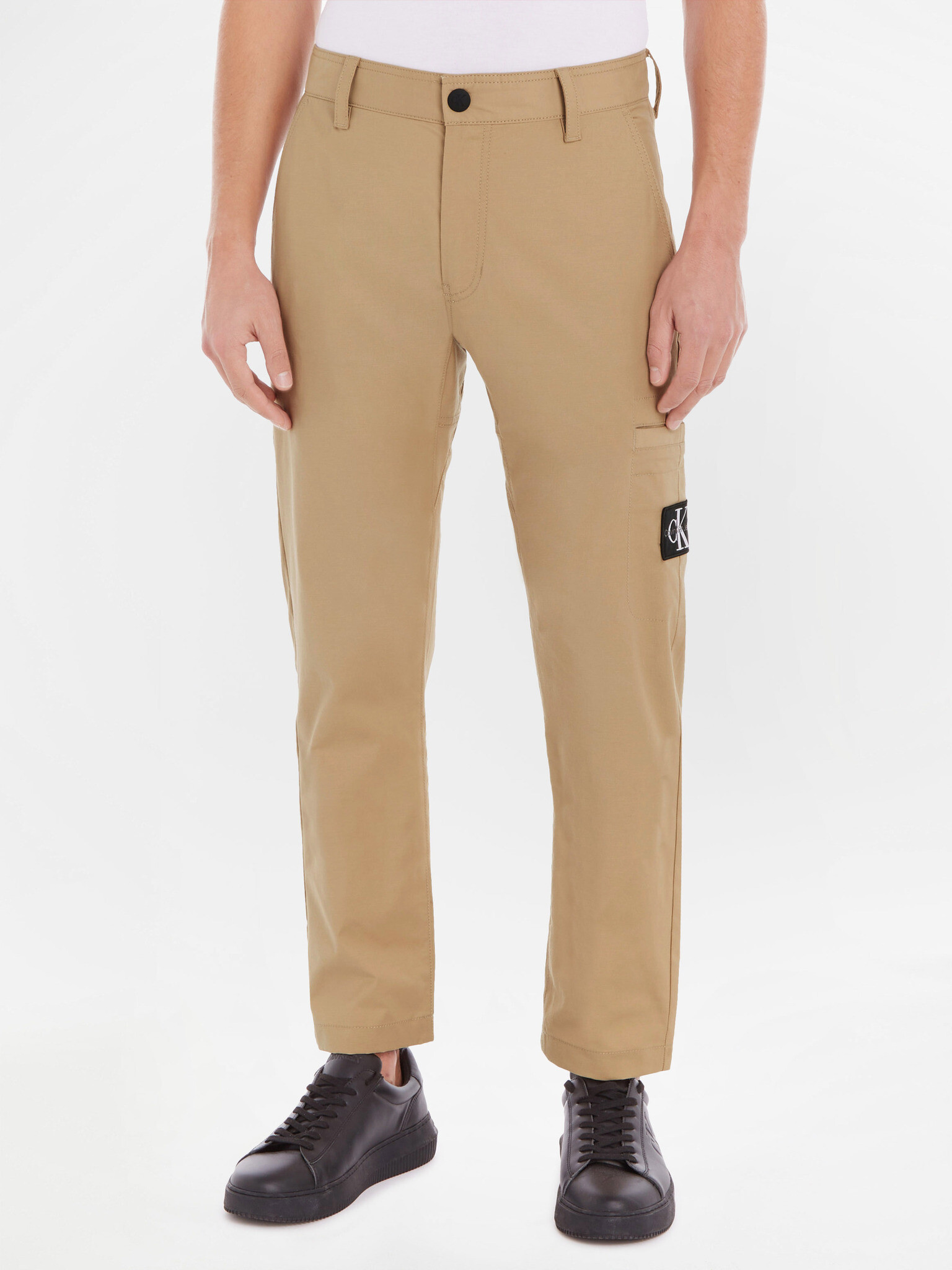 Calvin Klein Jeans Chino Trousers Beige - Pepit.gr