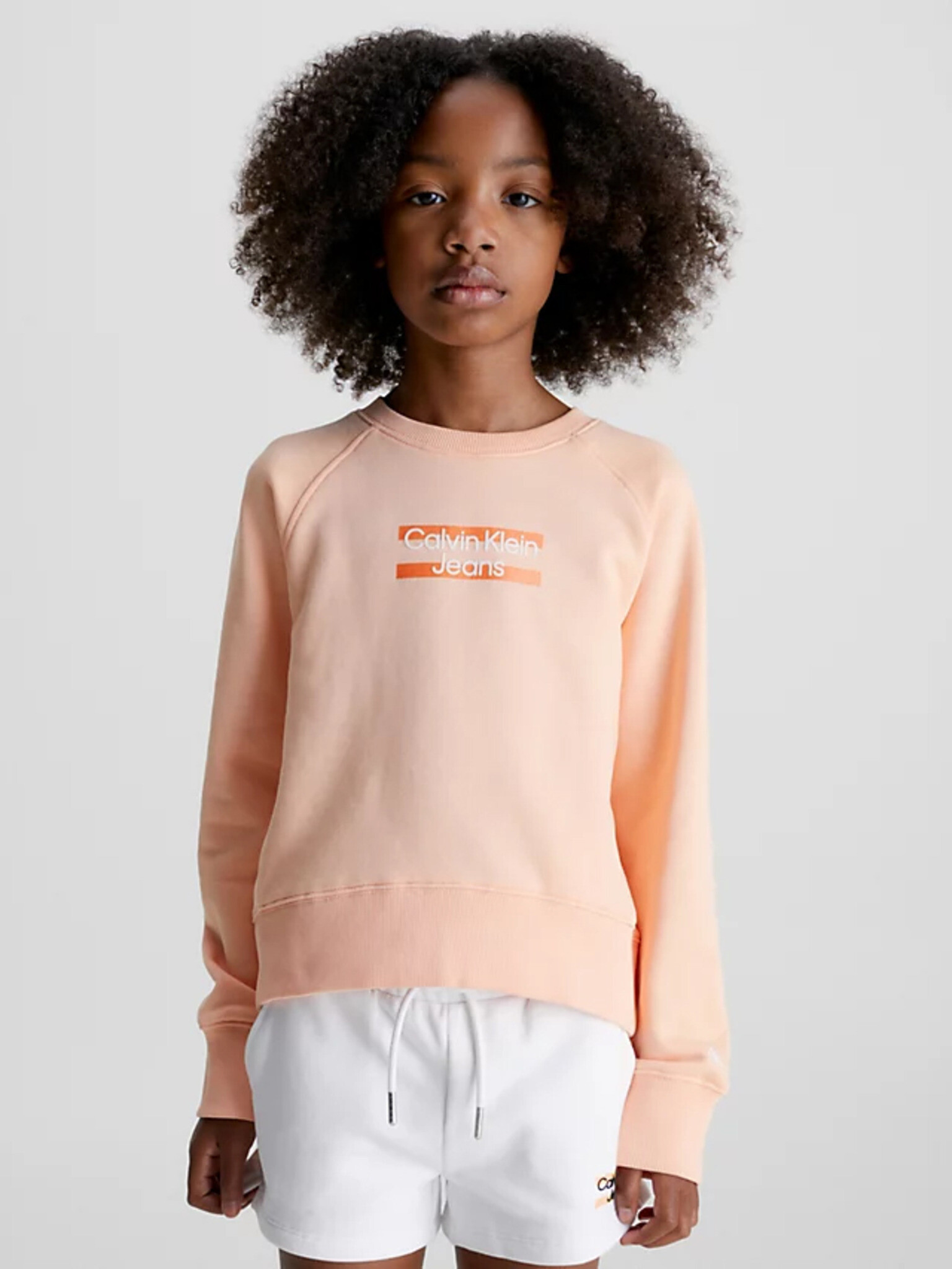 Calvin Klein Jeans Kids Sweatshirt Orange - Pepit.gr