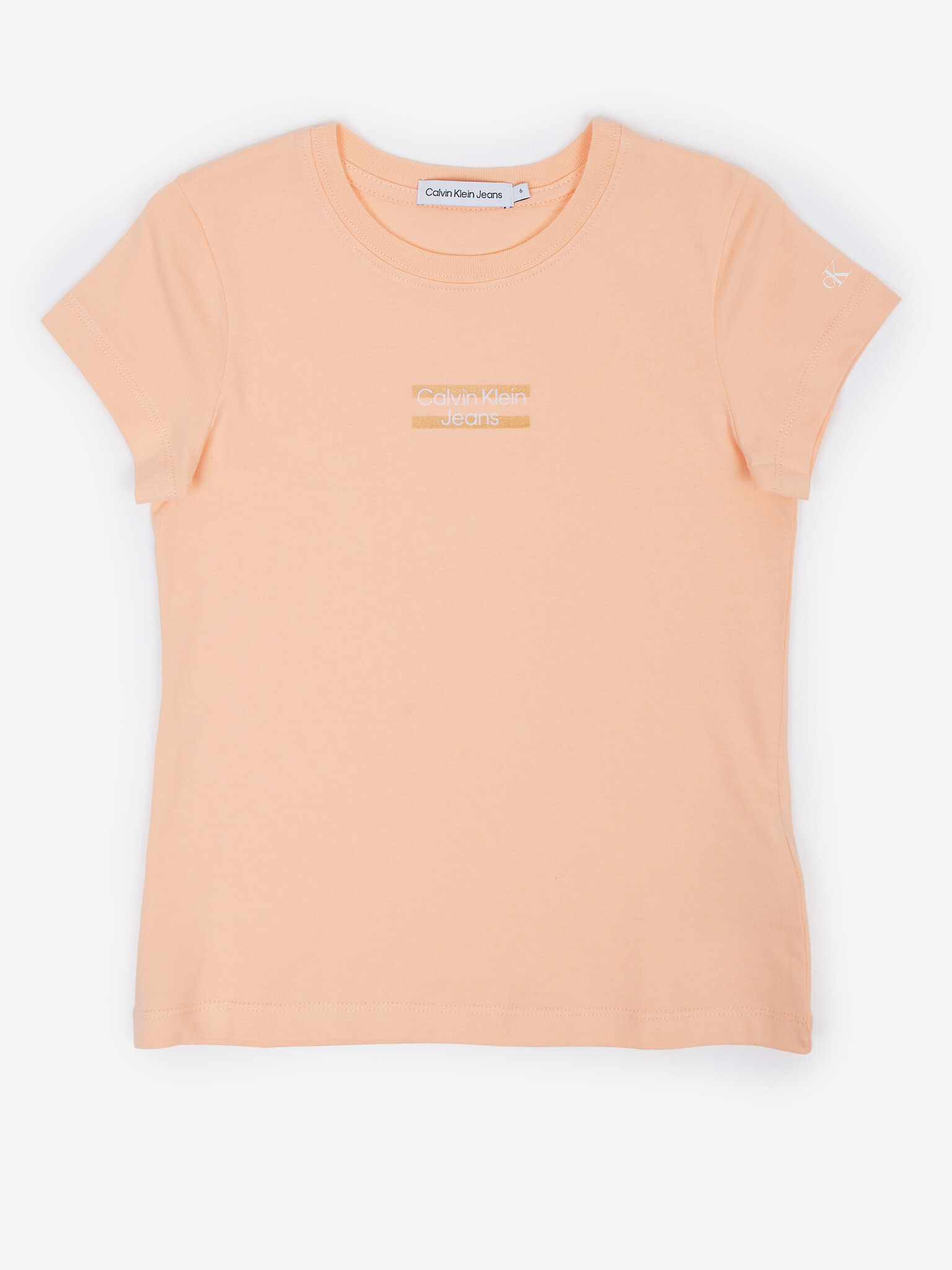 Calvin Klein Jeans Kids T-shirt Orange - Pepit.gr