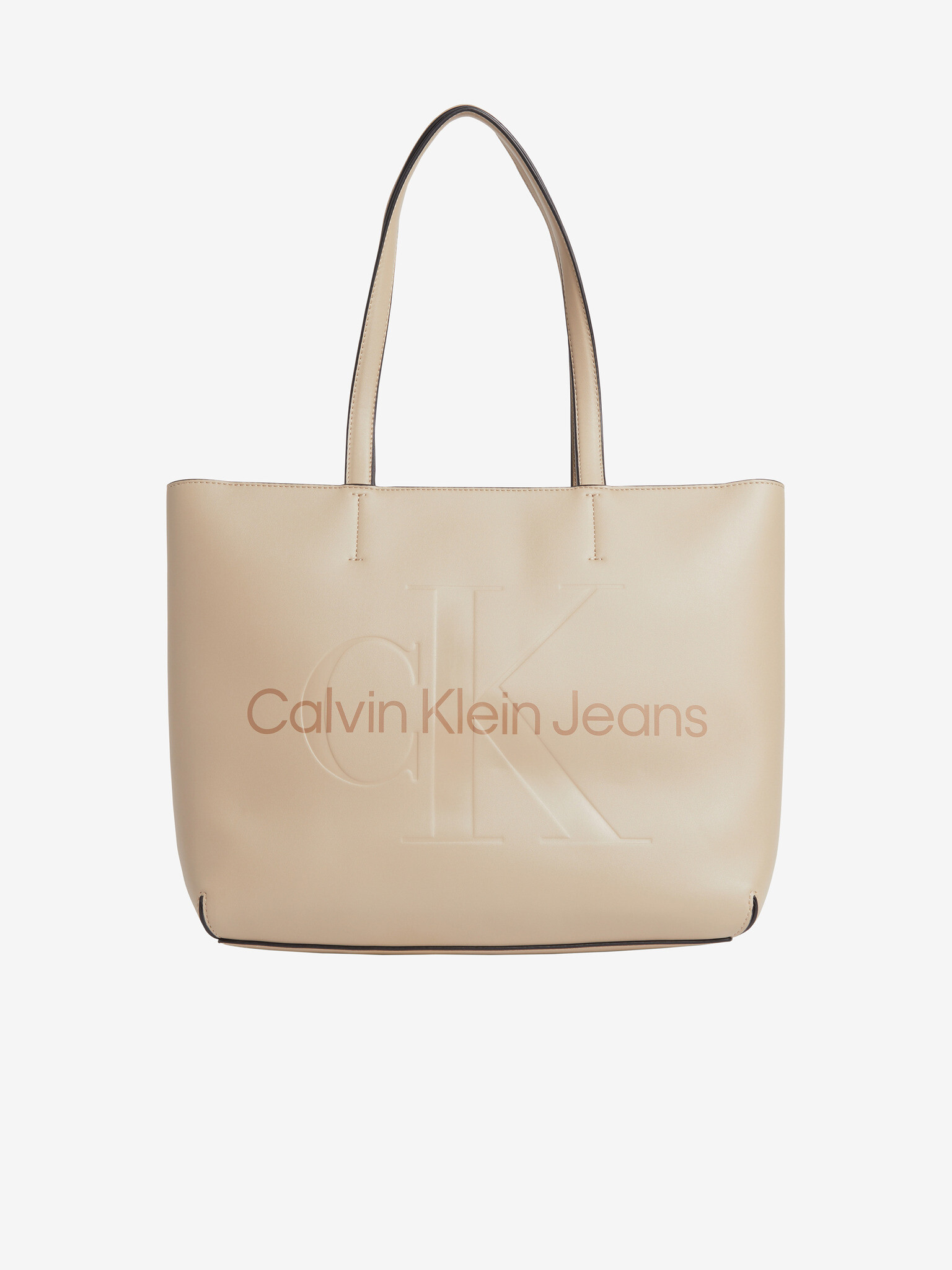 Calvin Klein Jeans Shopper bag Beige - Pepit.gr