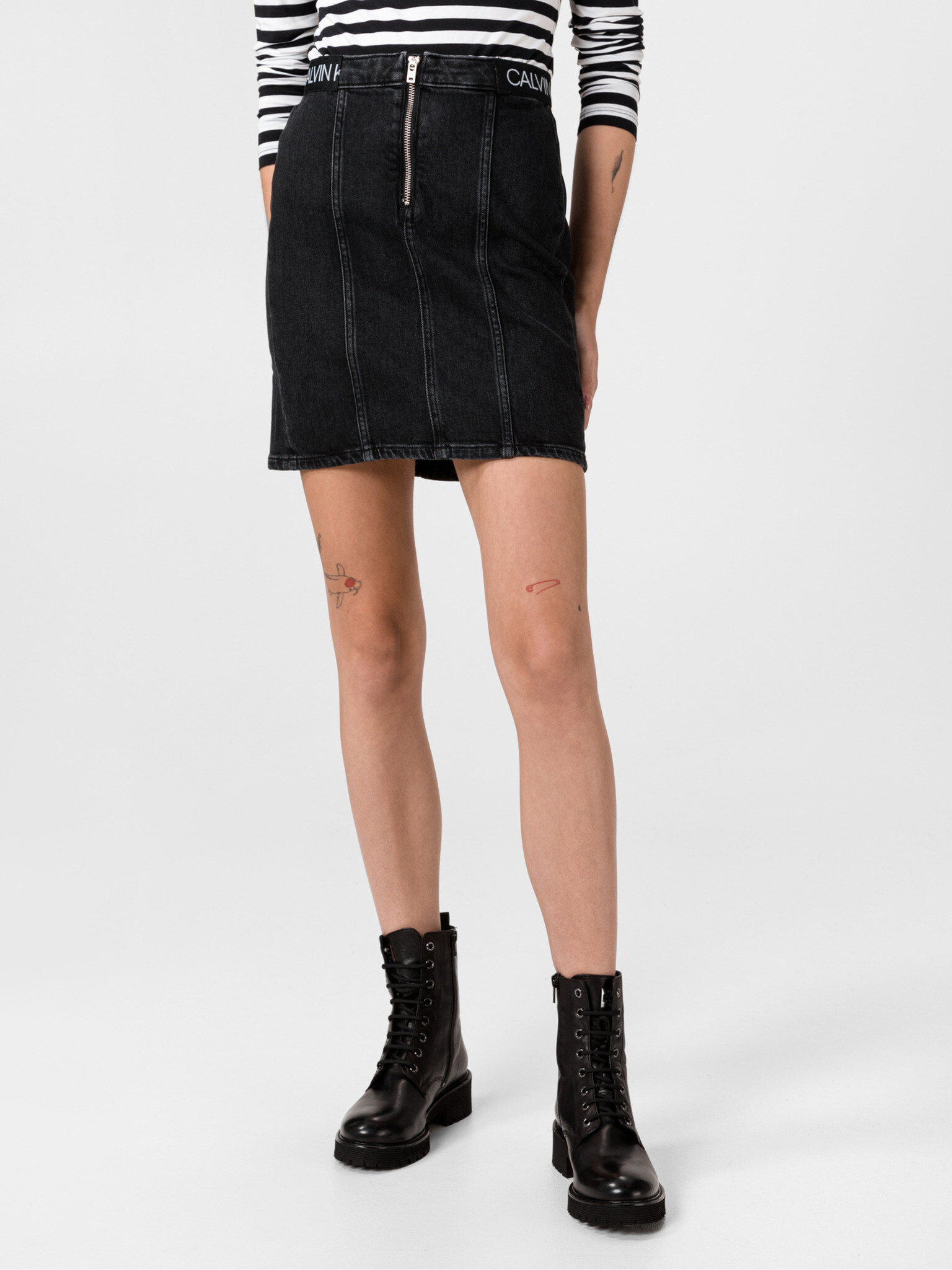 Calvin Klein Jeans Skirt Black - Pepit.gr