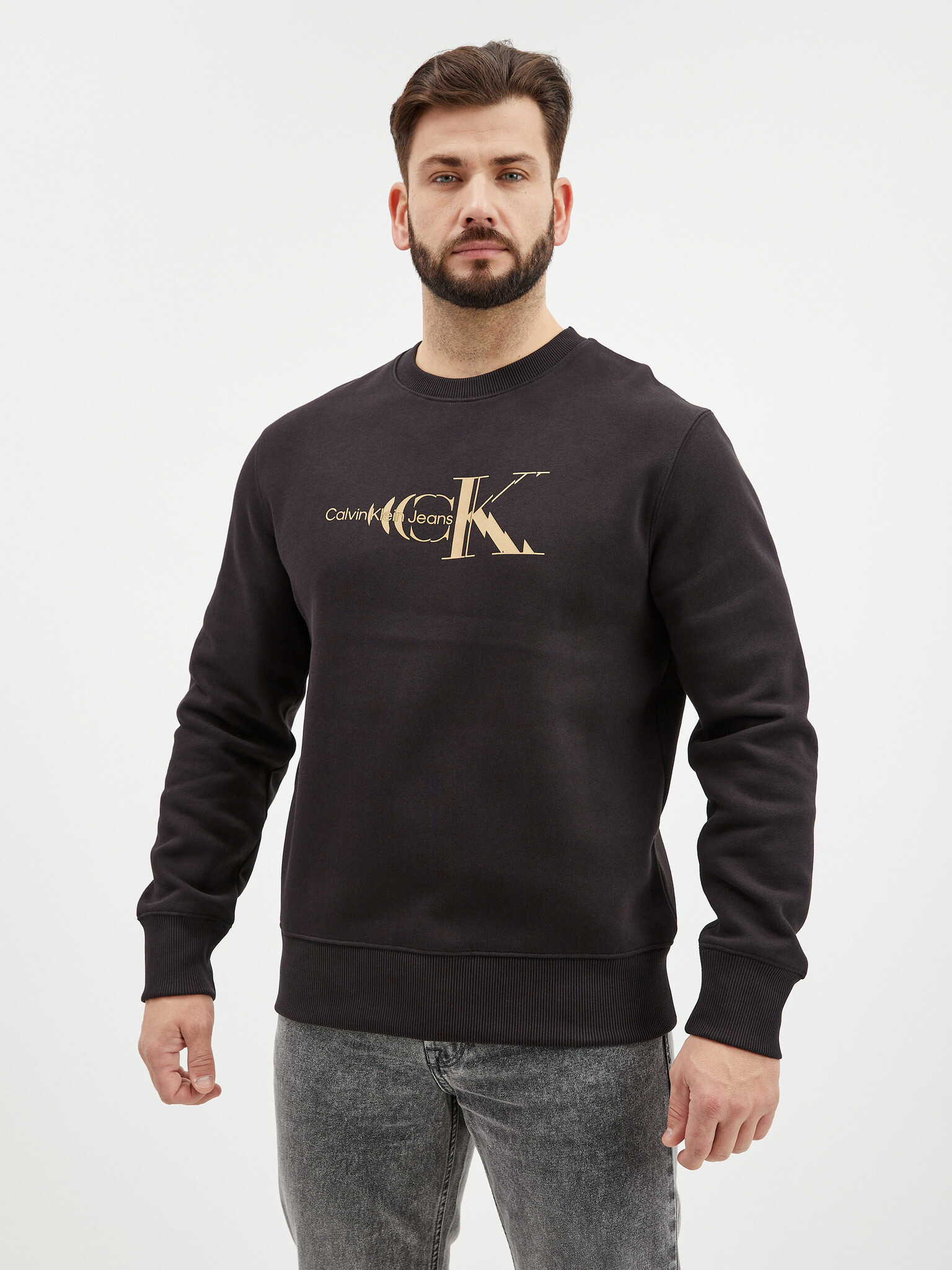 Calvin Klein Jeans Sweatshirt Black - Pepit.gr