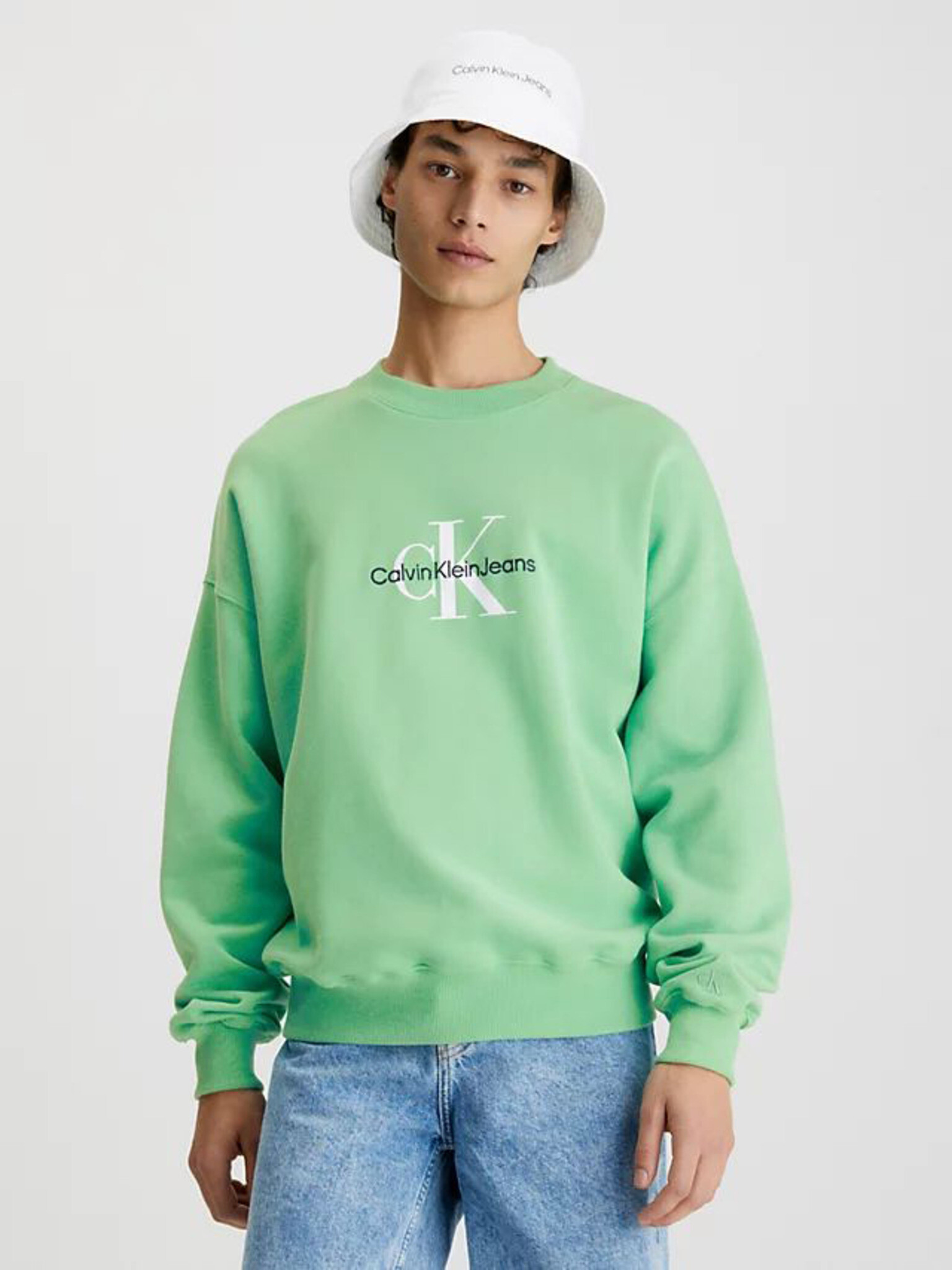 Calvin Klein Jeans Sweatshirt Green - Pepit.gr