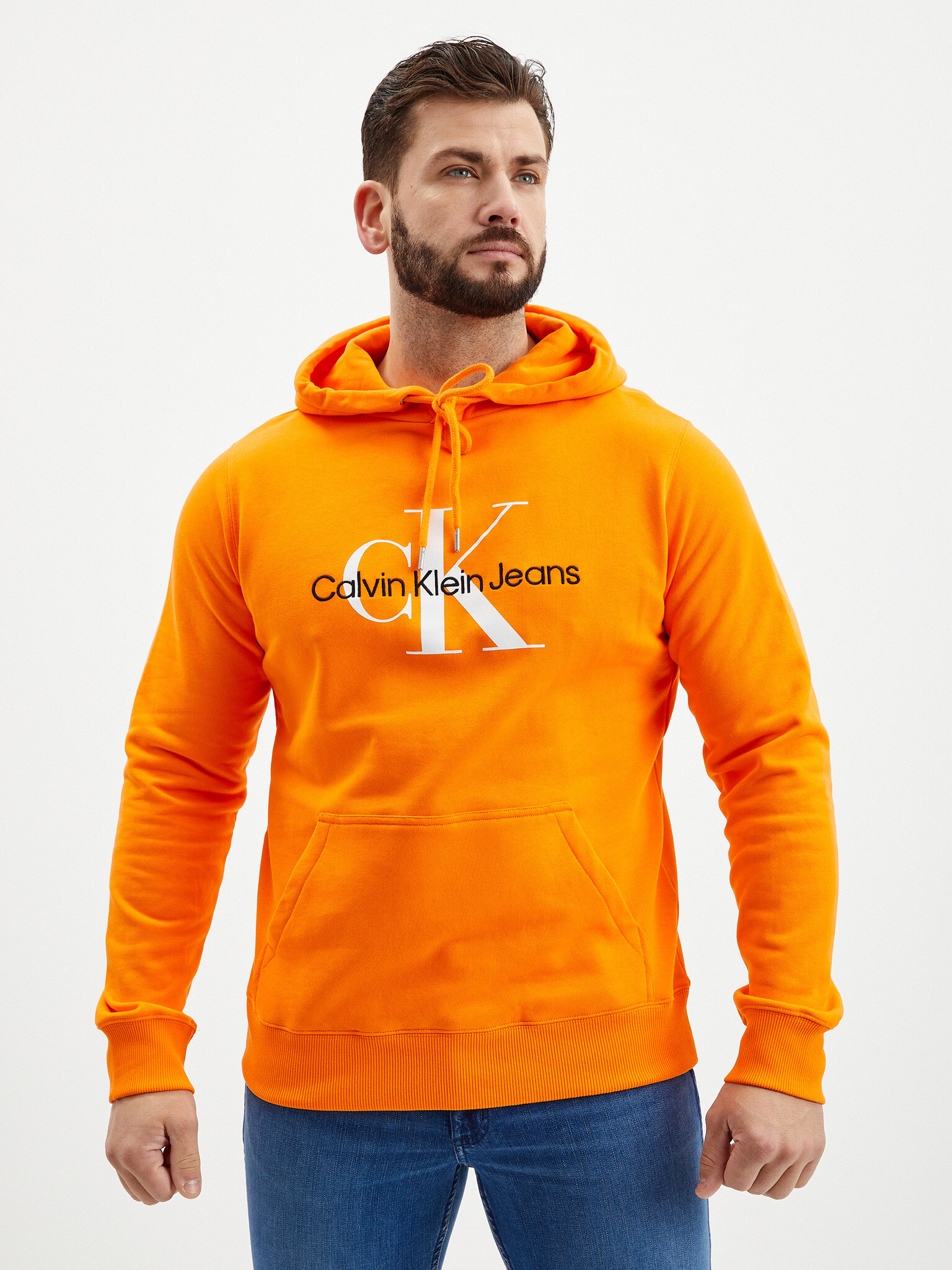 Calvin Klein Jeans Sweatshirt Orange - Pepit.gr