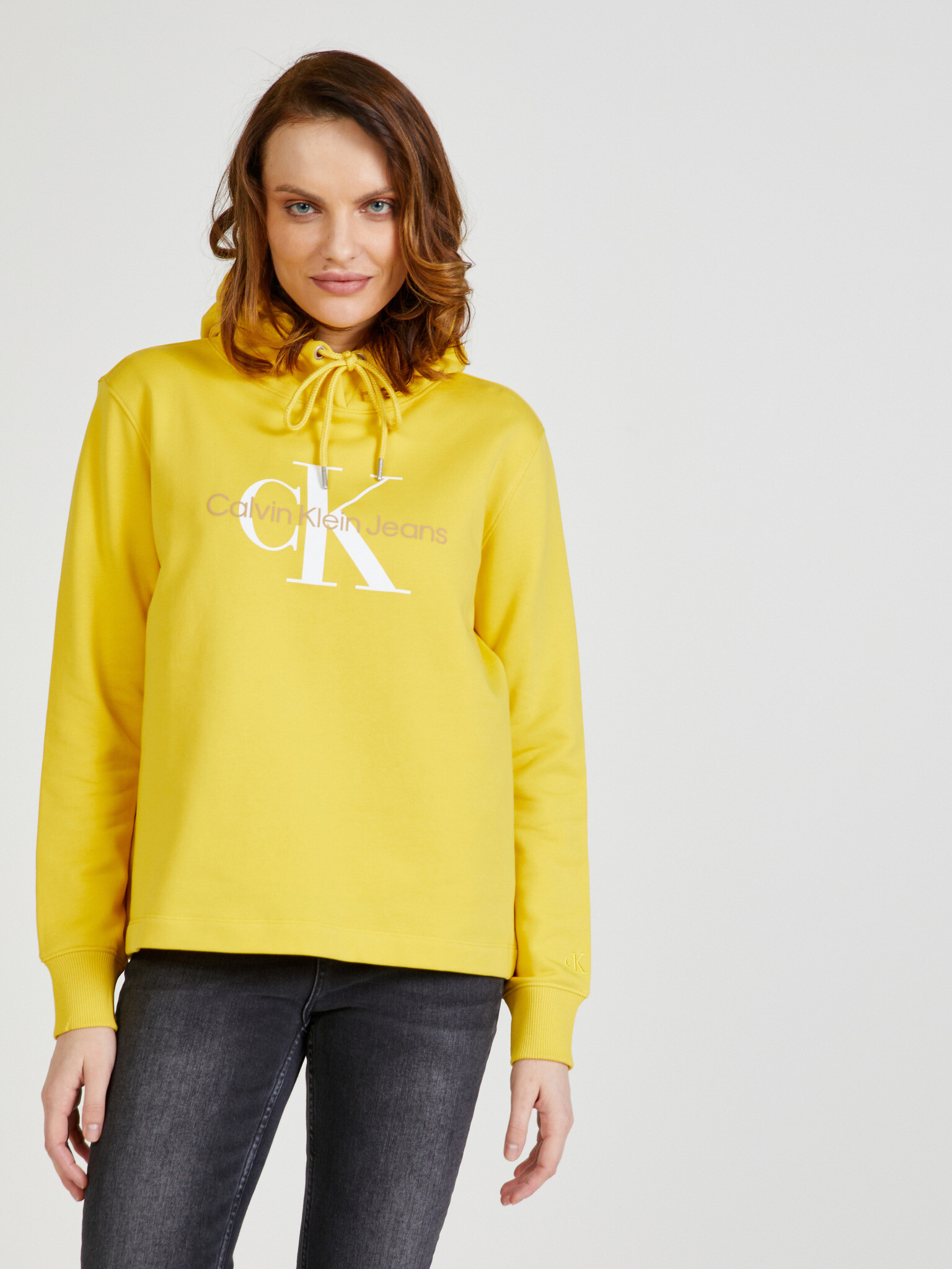 Calvin Klein Jeans Sweatshirt Yellow - Pepit.gr