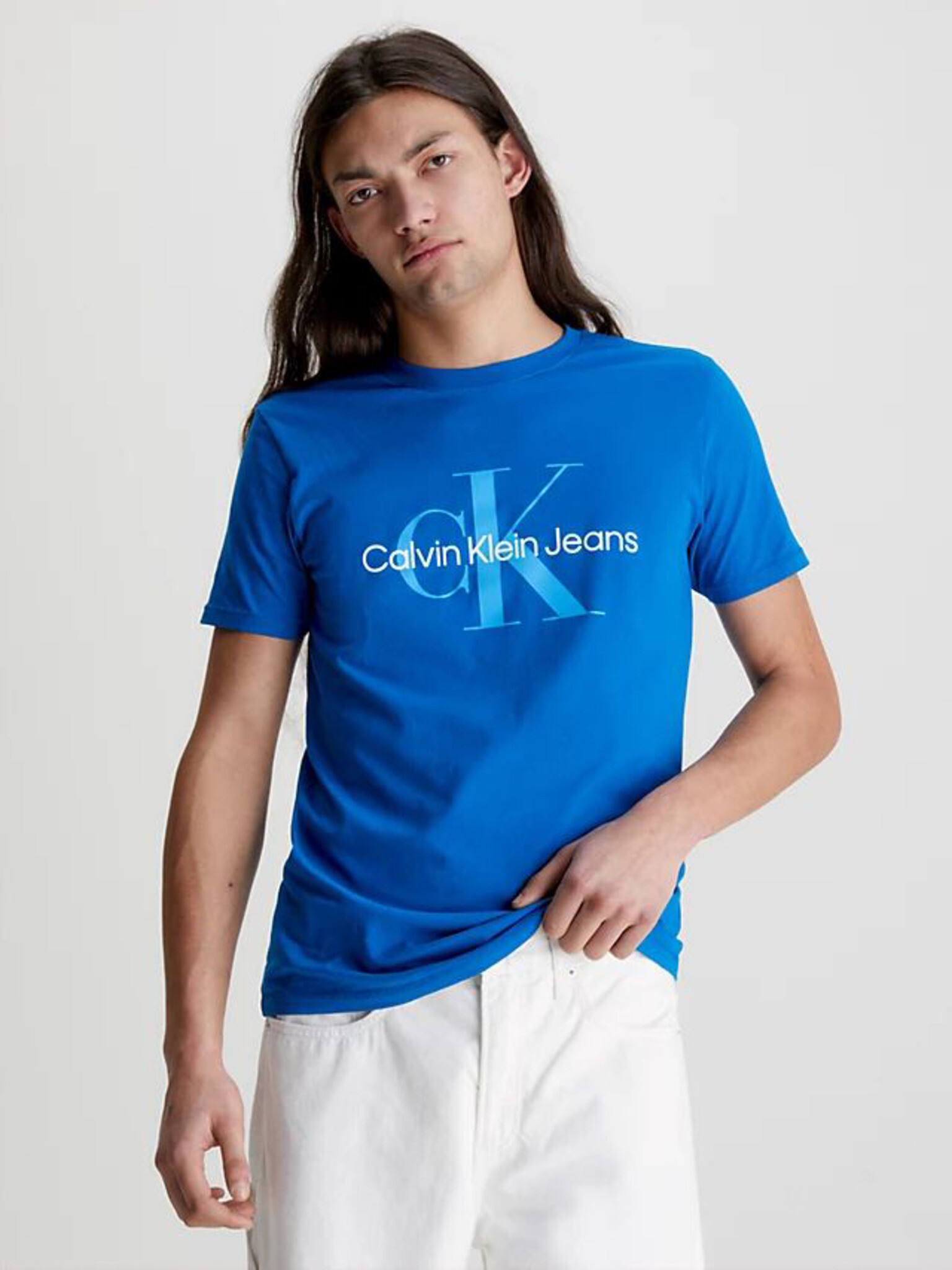 Calvin Klein Jeans T-shirt Blue - Pepit.gr