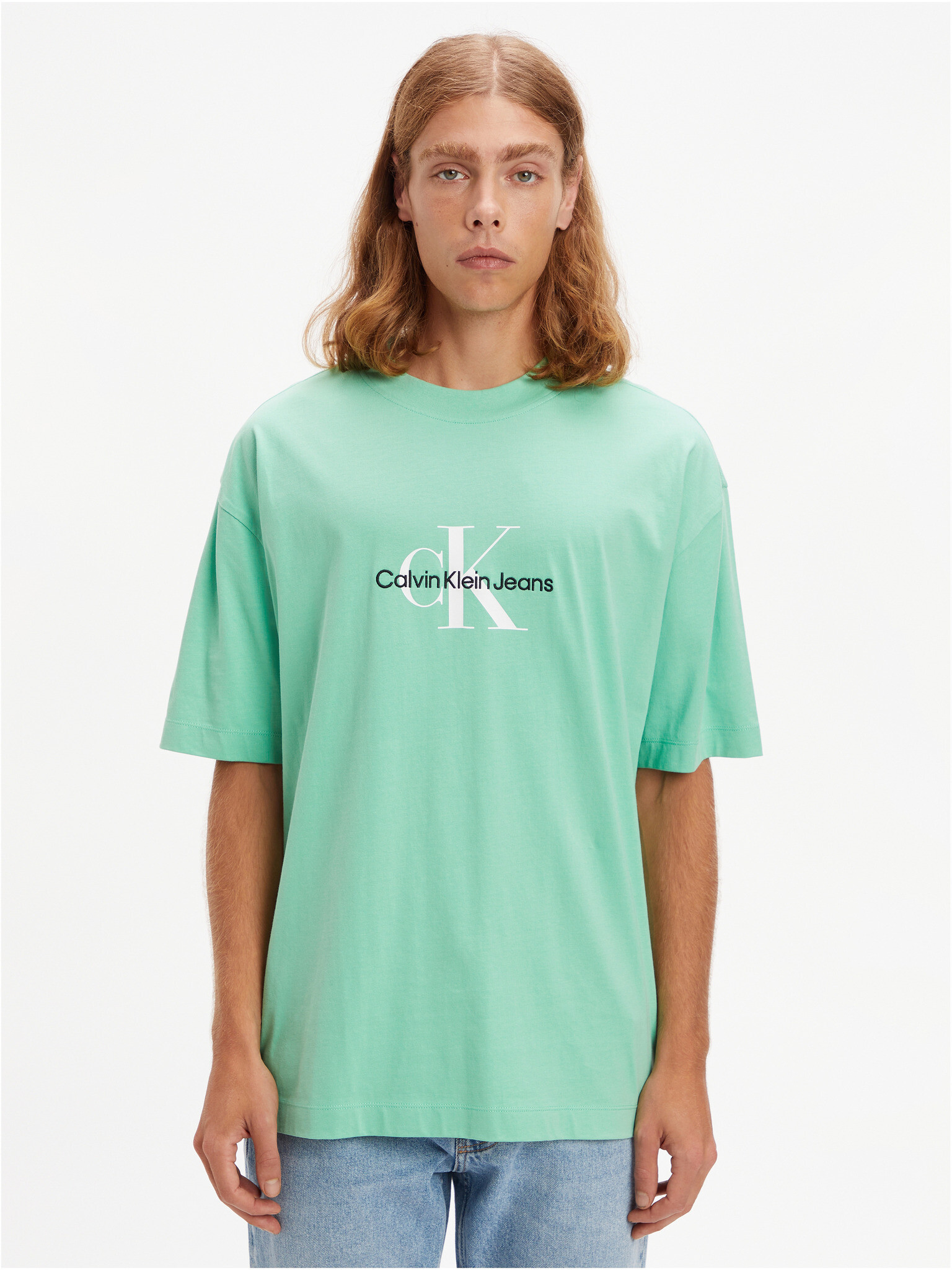 Calvin Klein Jeans T-shirt Green - Pepit.gr