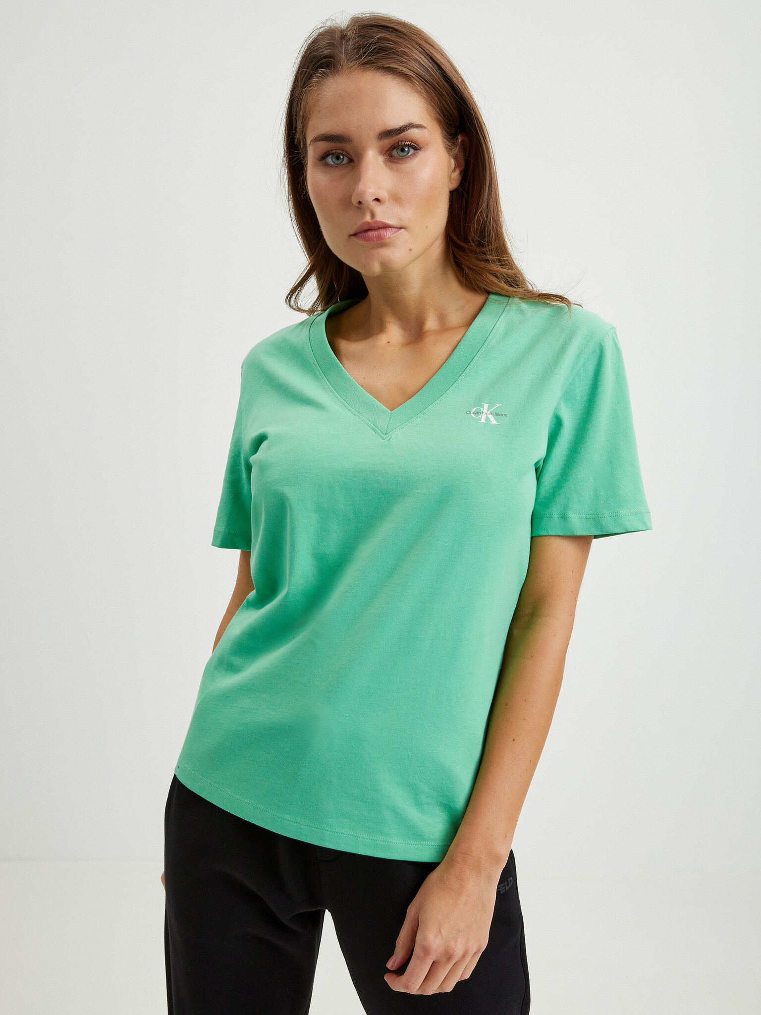 Calvin Klein Jeans T-shirt Green - Pepit.gr