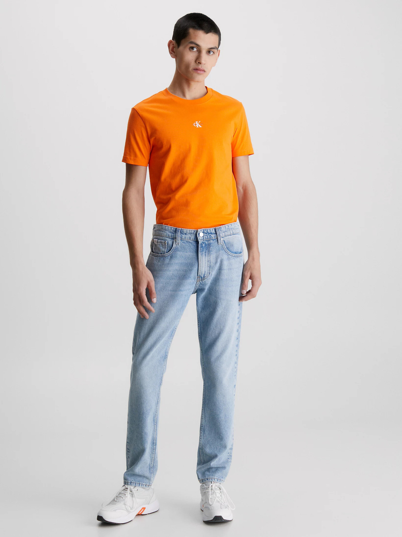 Calvin Klein Jeans T-shirt Orange - Pepit.gr