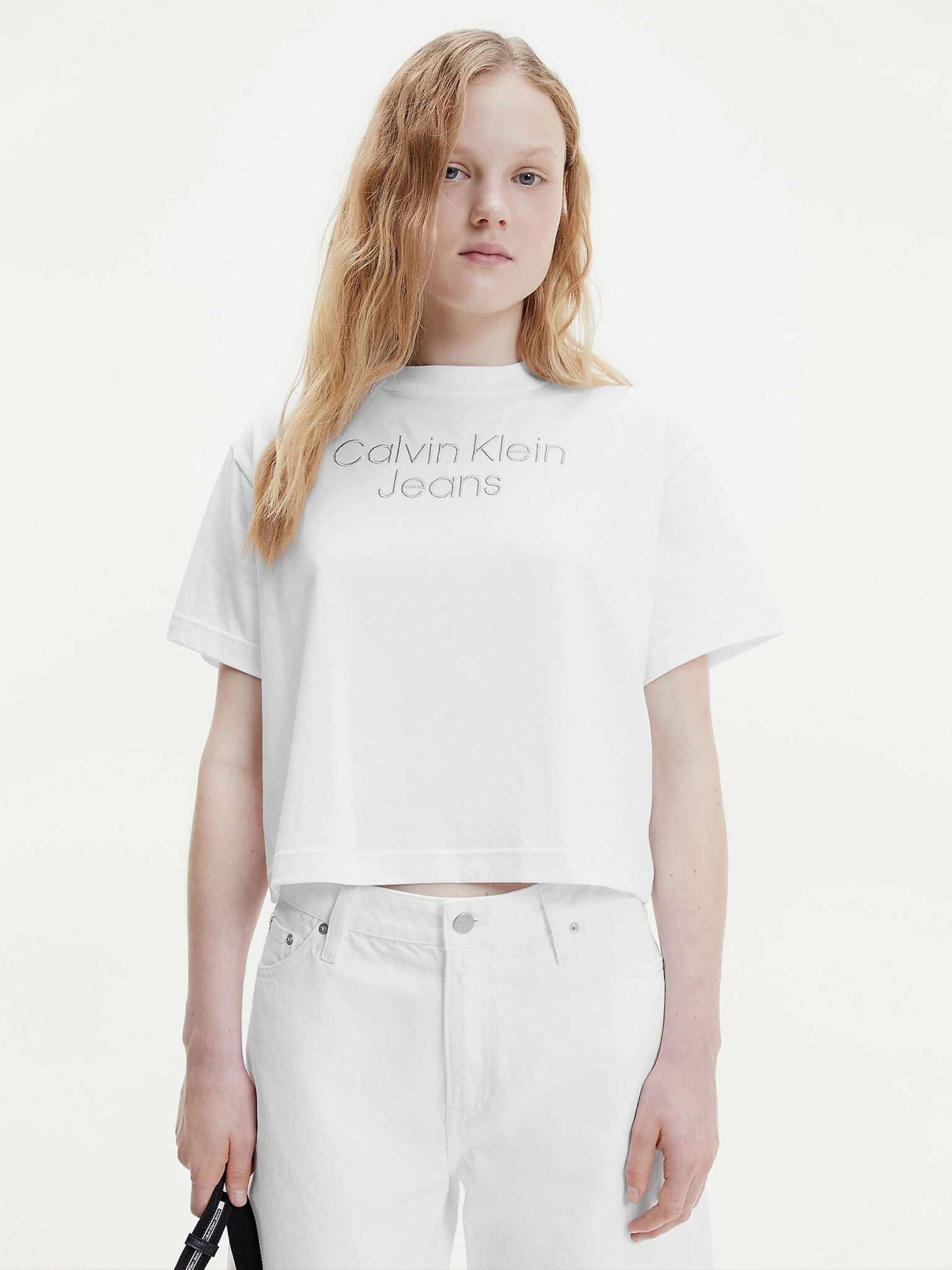 Calvin Klein Jeans T-shirt White - Pepit.gr