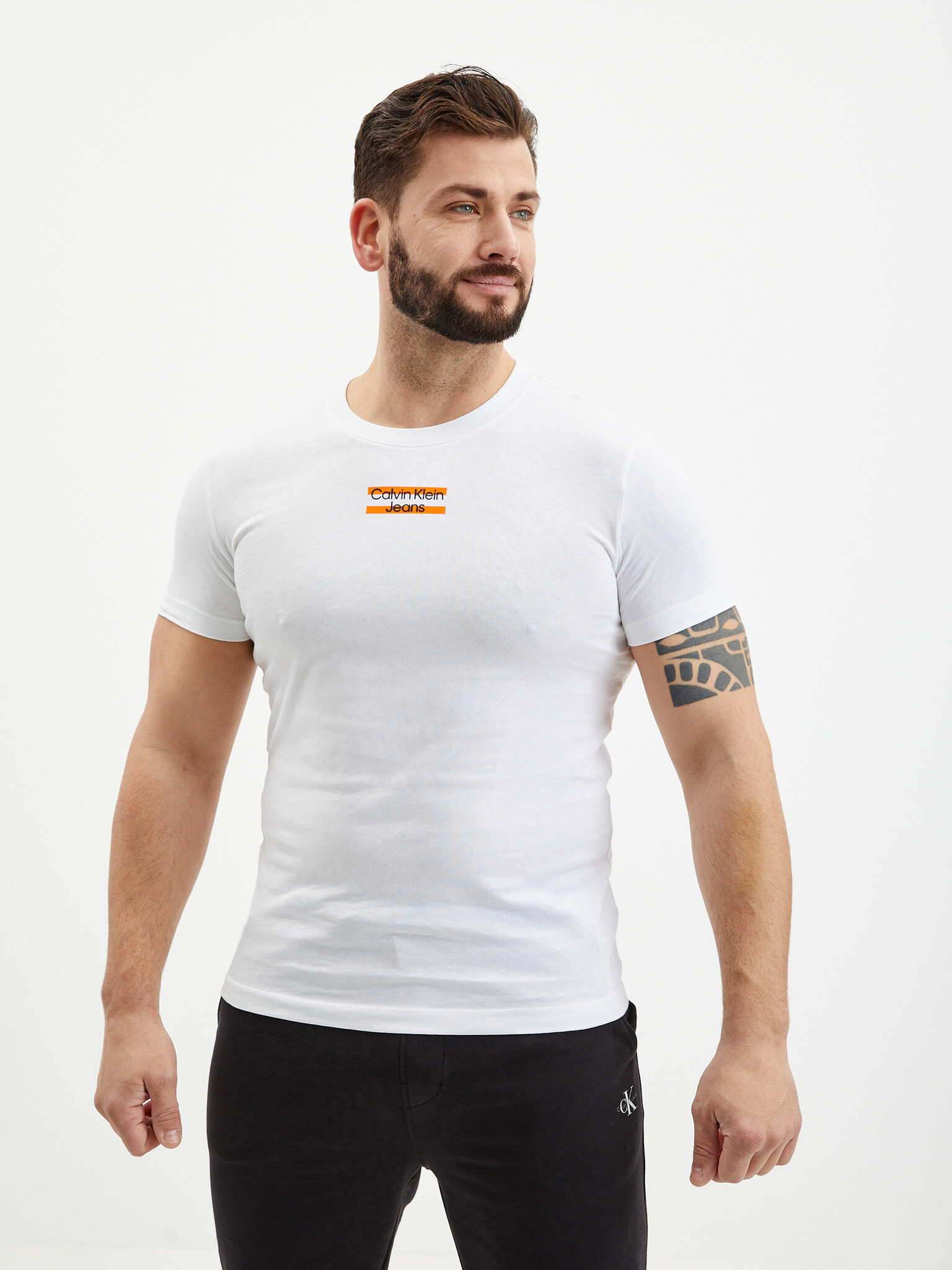 Calvin Klein Jeans T-shirt White - Pepit.gr