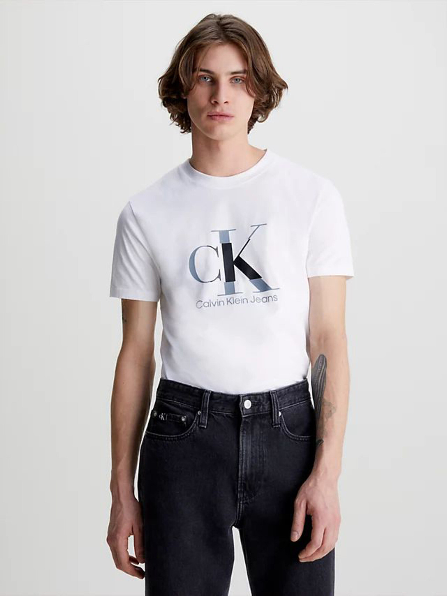 Calvin Klein Jeans T-shirt White - Pepit.gr