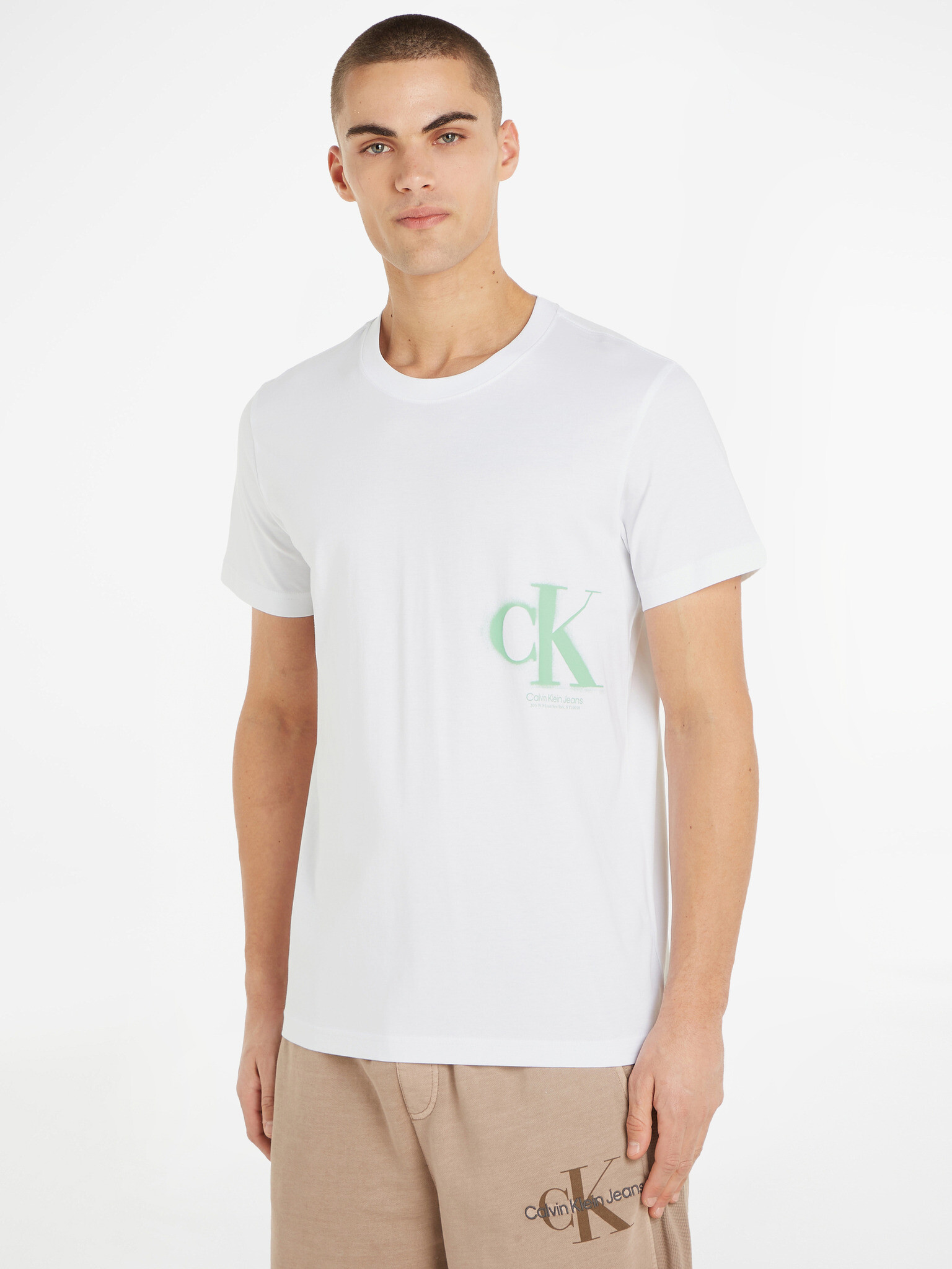 Calvin Klein Jeans T-shirt White - Pepit.gr