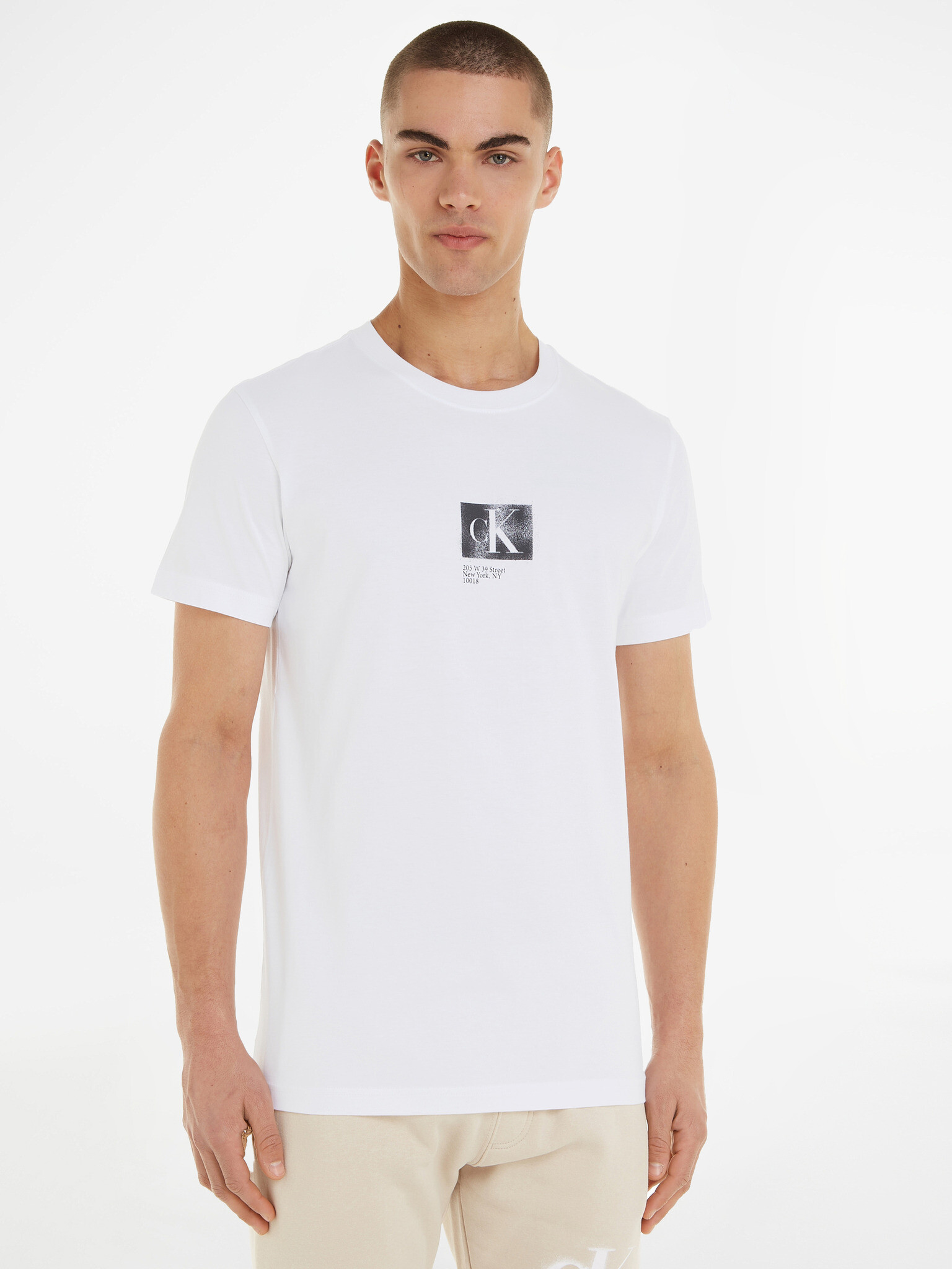 Calvin Klein Jeans T-shirt White - Pepit.gr