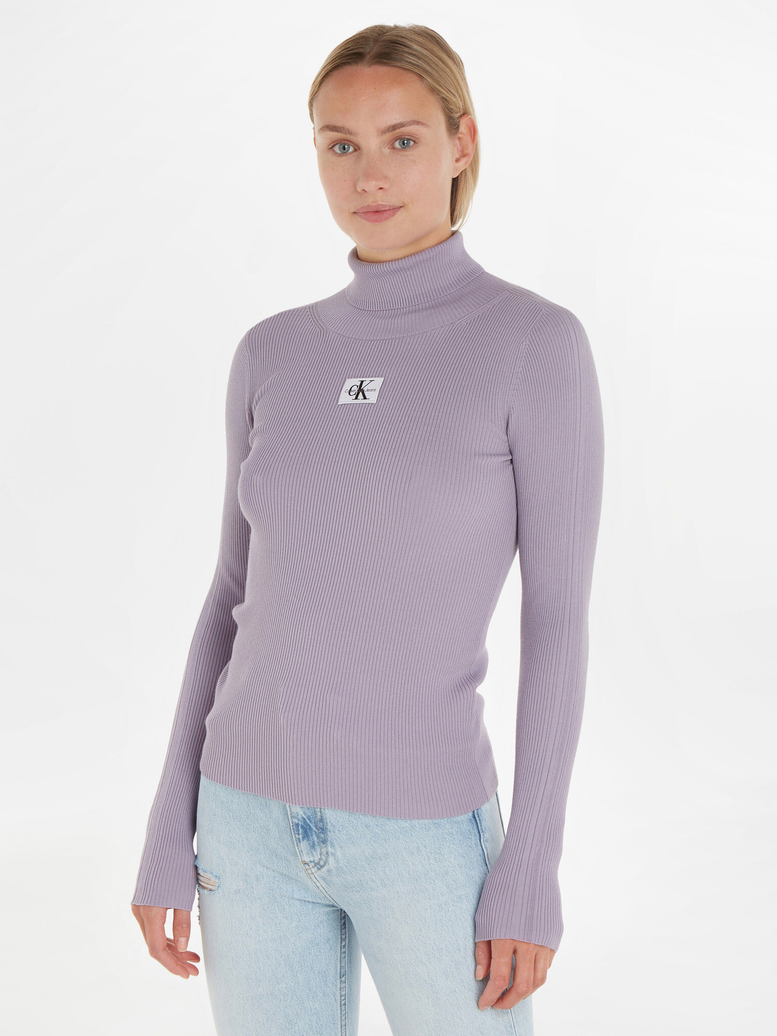 Calvin Klein Jeans Turtleneck Violet - Pepit.gr