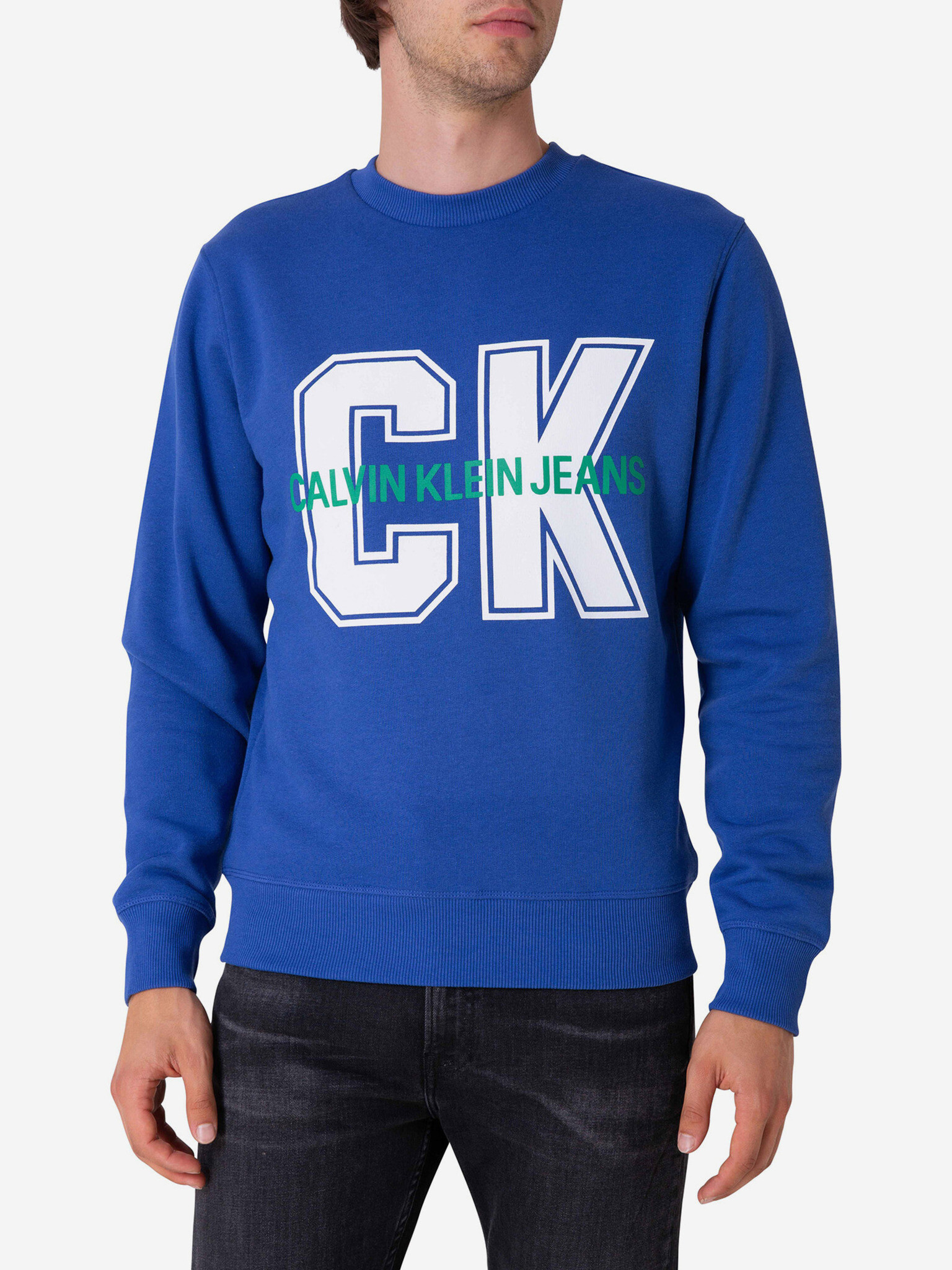 Calvin Klein Sweatshirt Blue - Pepit.gr