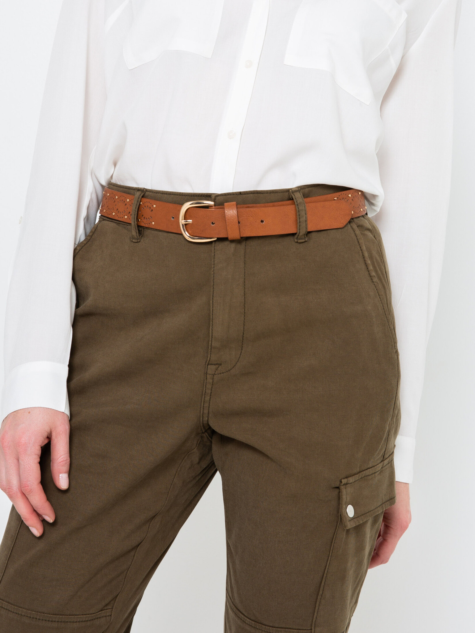 CAMAIEU Belt Brown - Pepit.gr