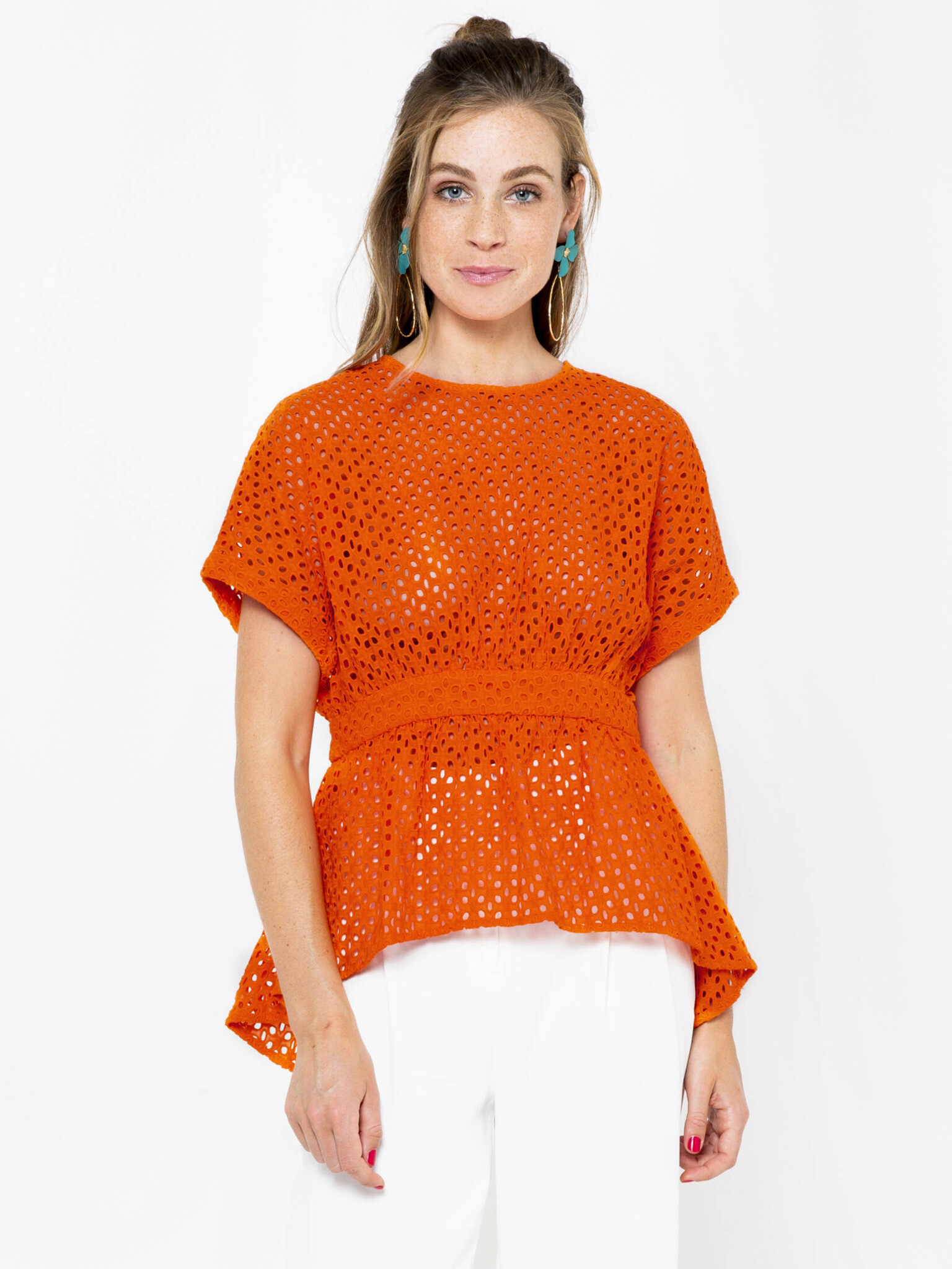 CAMAIEU Blouse Orange - Pepit.gr