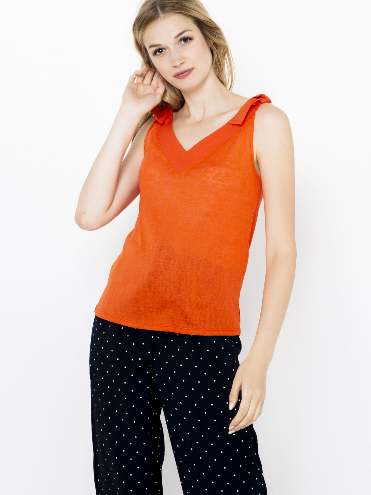 CAMAIEU Blouse Orange - Pepit.gr